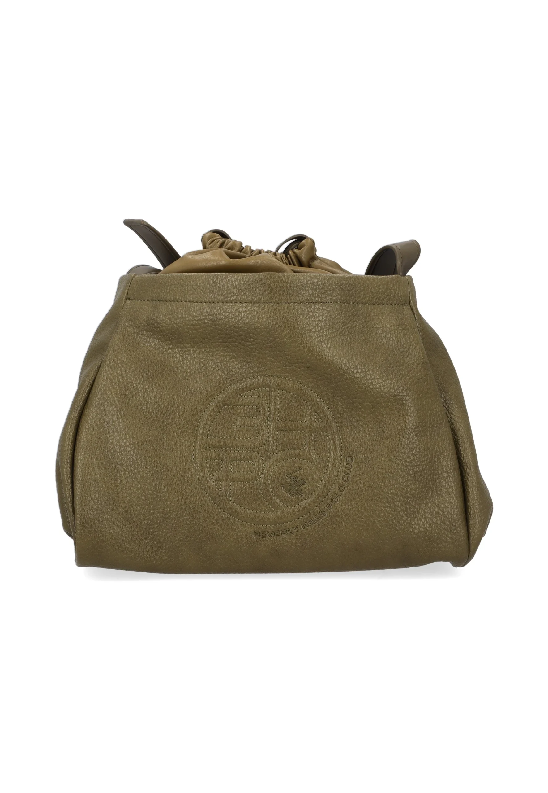 Borsa a secchiello con logo frontale ricamato Beverly Hills Polo Club