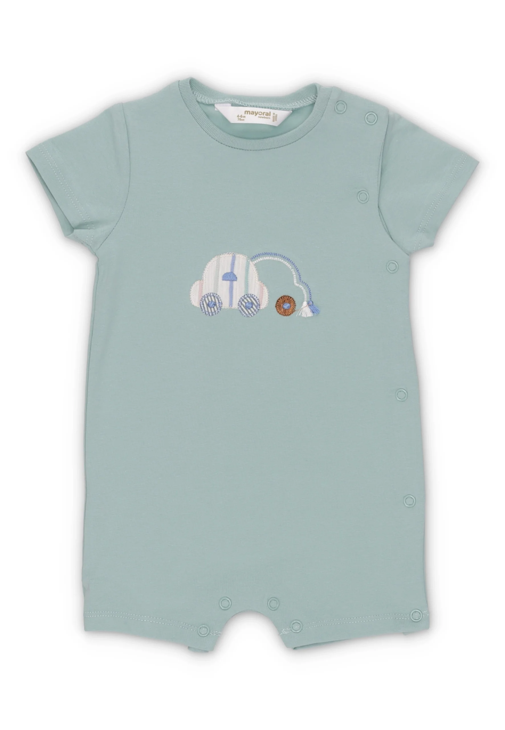 Pagliaccetto Mayoral art.1707 con ricamo bici neonato