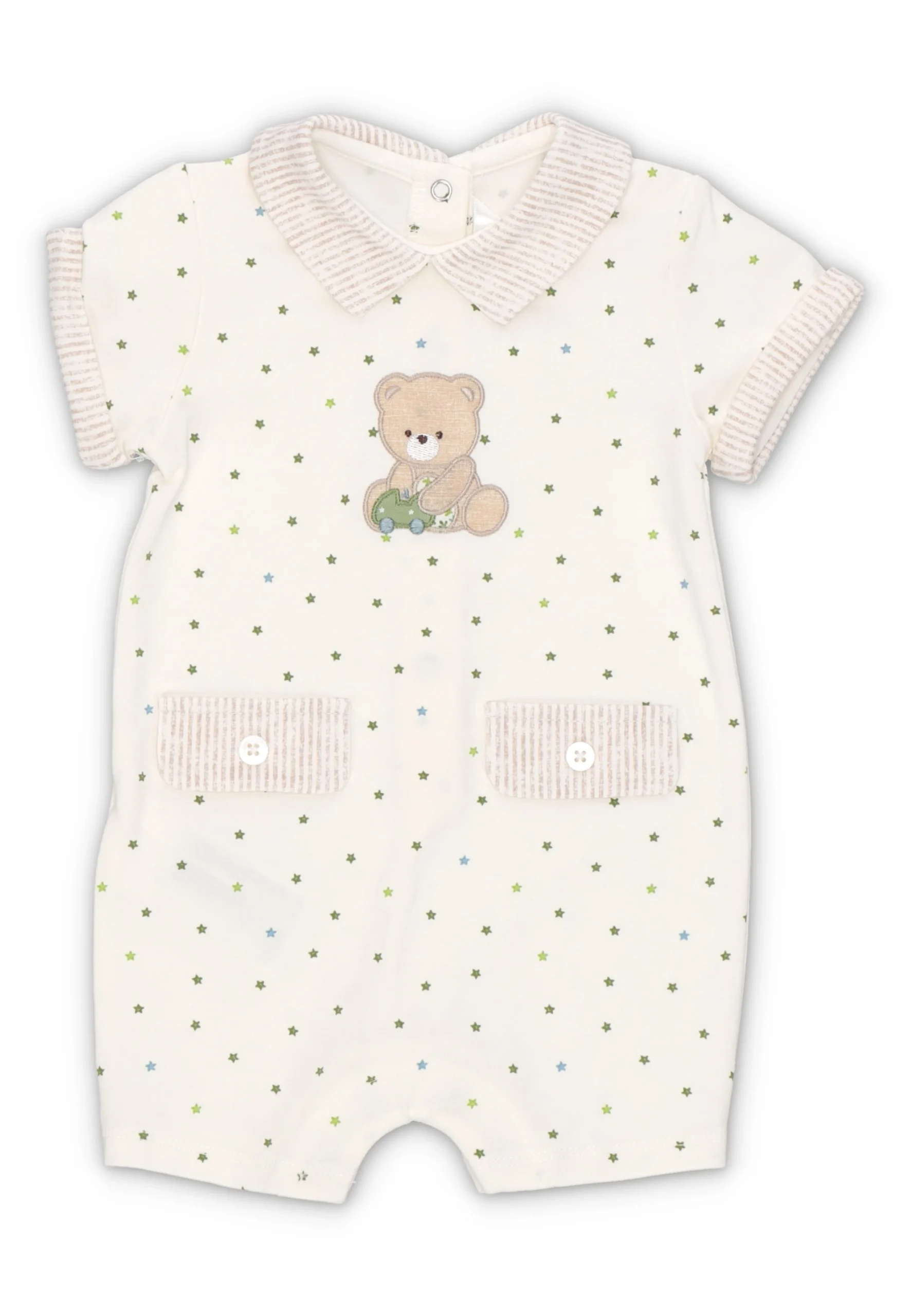 Pagliaccetto Mayoral neonato con stelline e orsetto