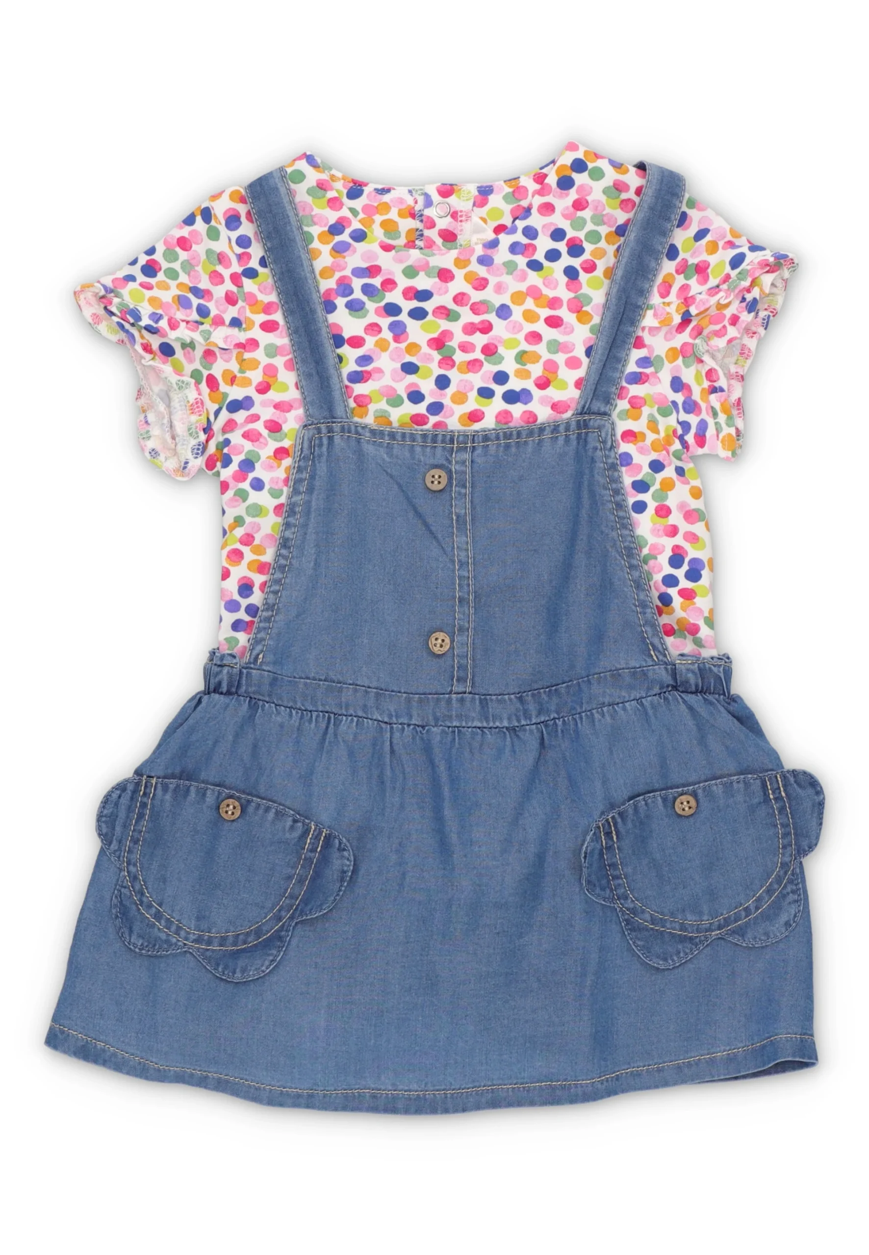 Completo in denim e pois Mayoral baby