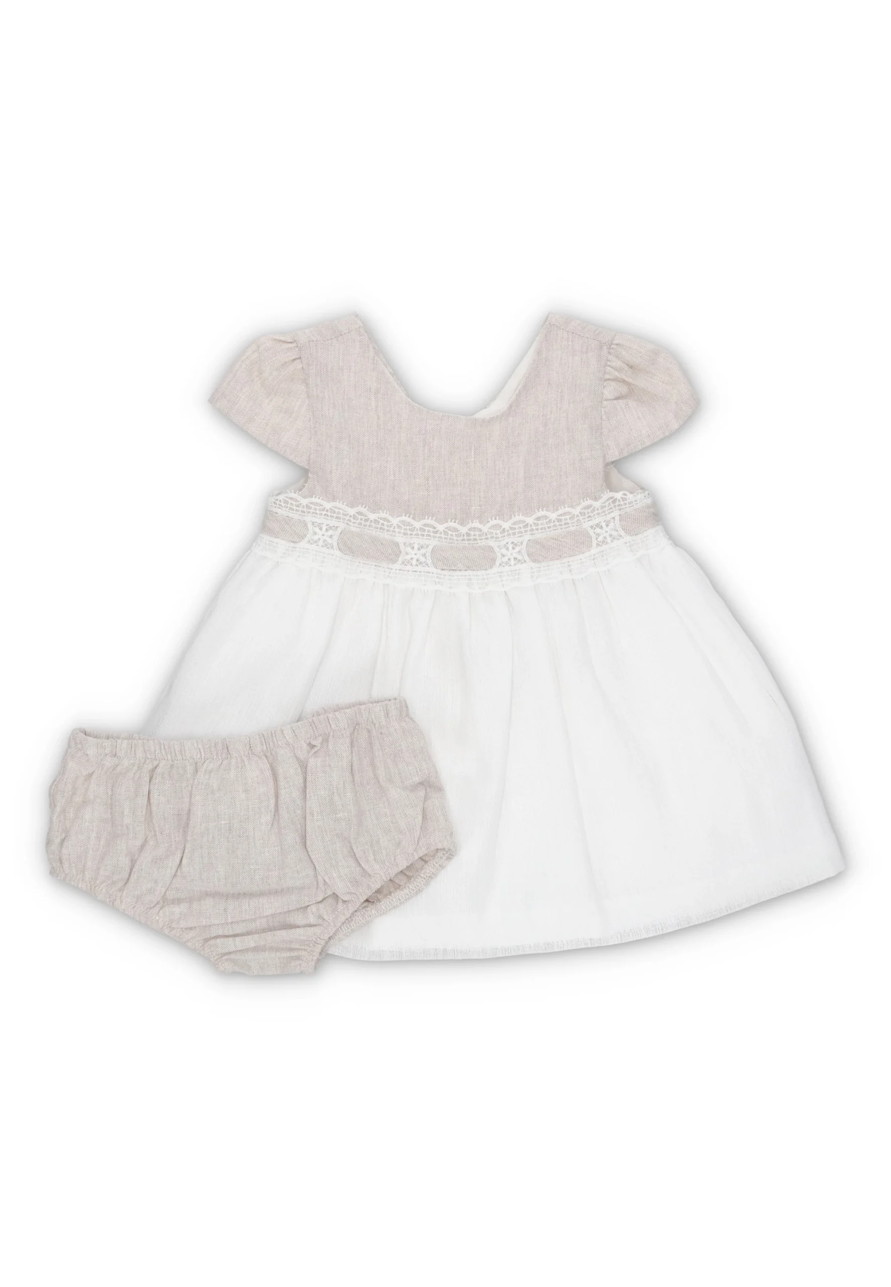 Vestitino con mutandina Mayoral art.1857 baby effetto lino