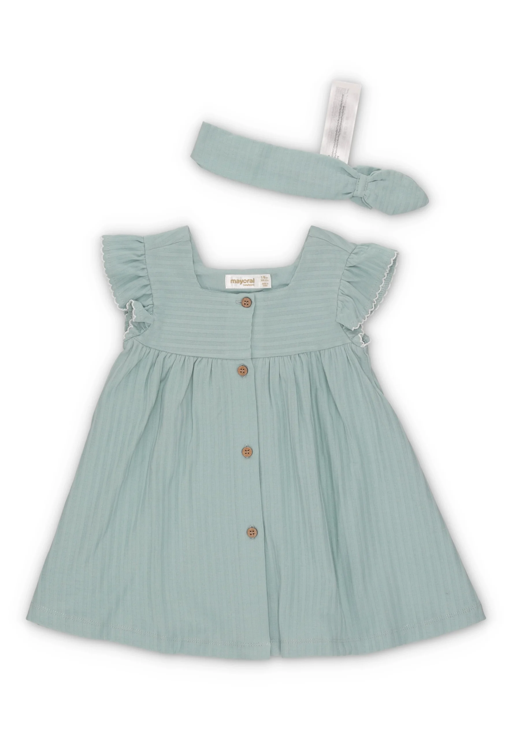 Vestito con fascetta Mayoral art.1866 baby in jersey rigato