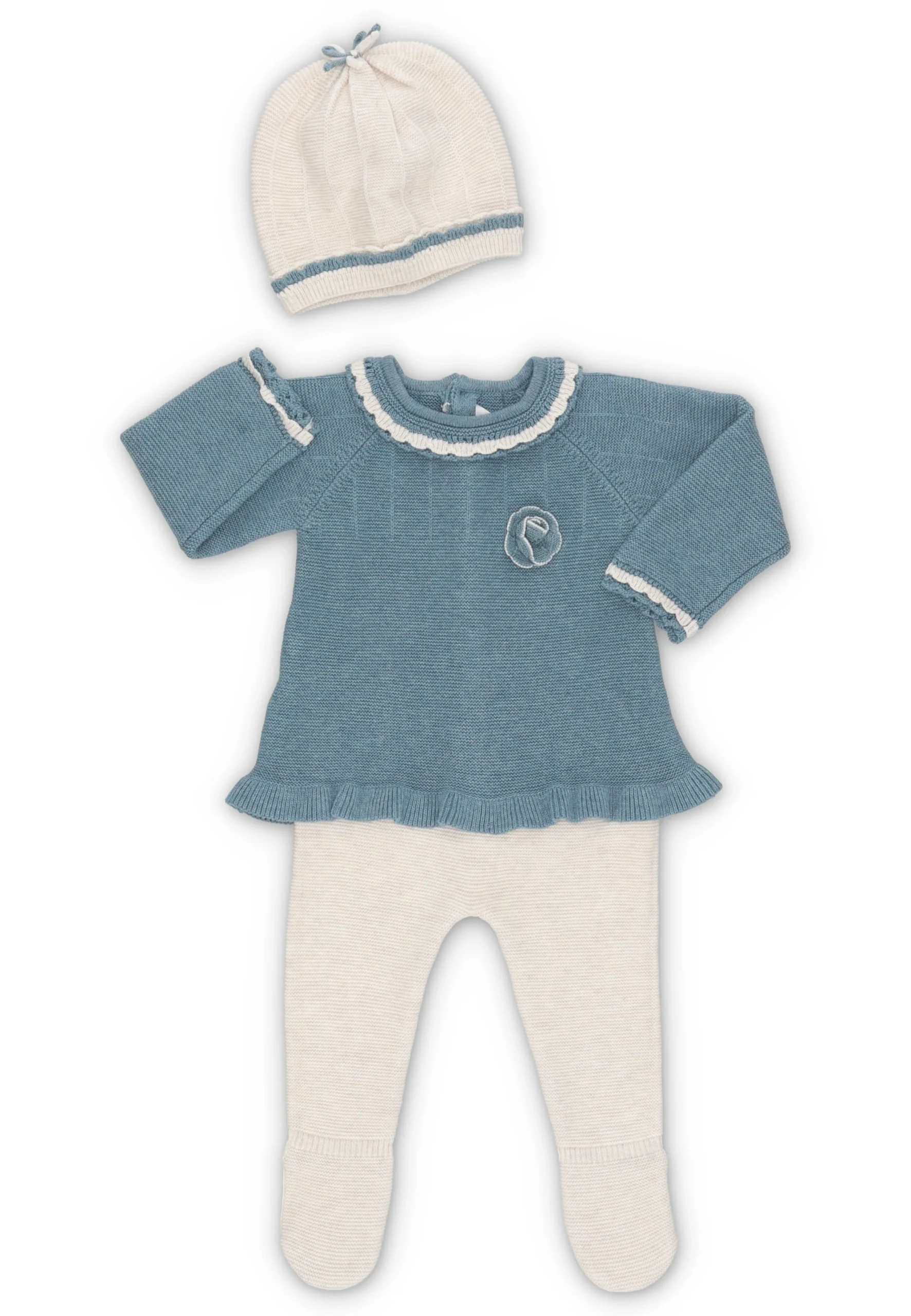 Completo lavorato Mayoral bicolor neonata
