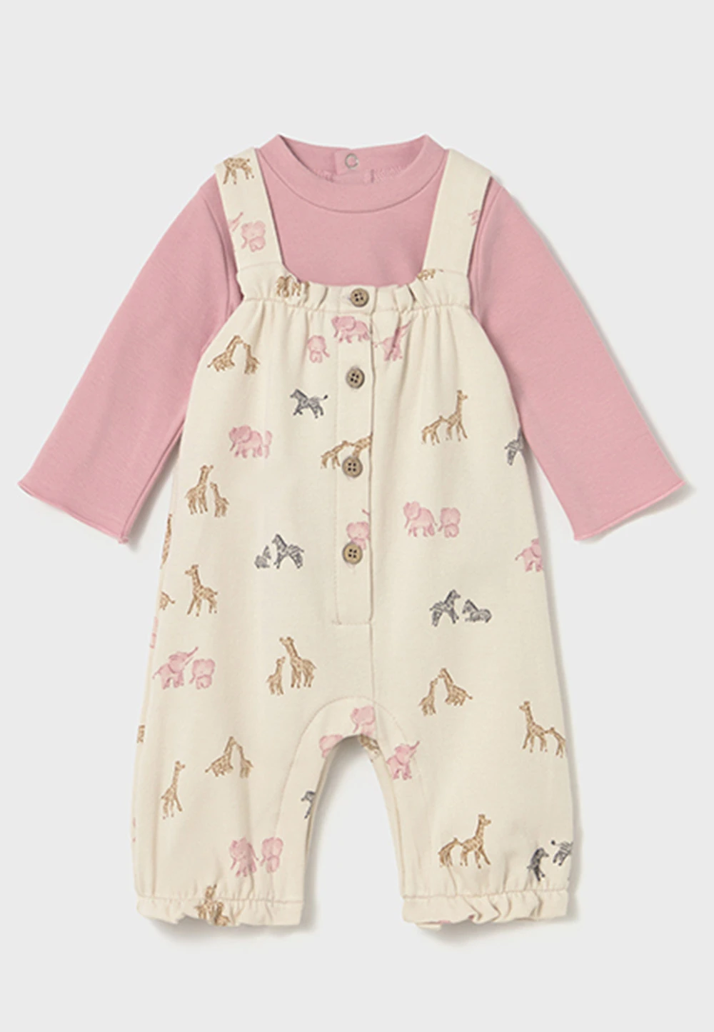 Completo maglia e salopette con animaletti Mayoral art.2606 baby