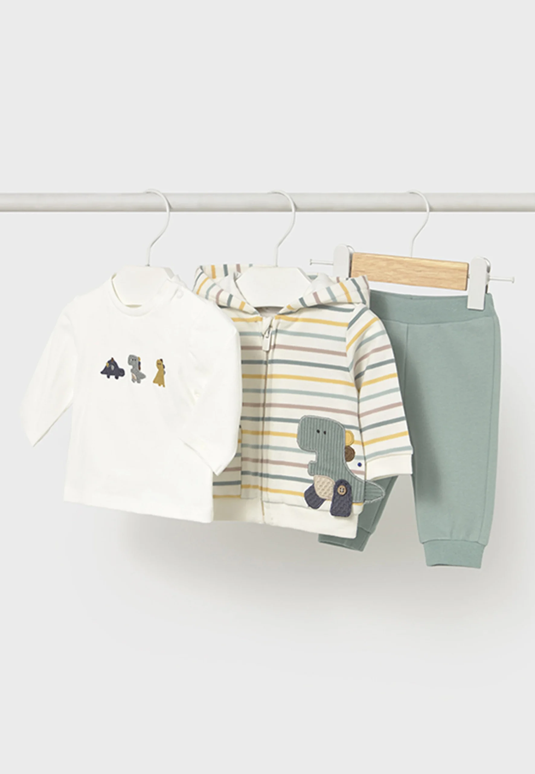 Tuta a tre pezzi con dinosauri Mayoral baby art.2623