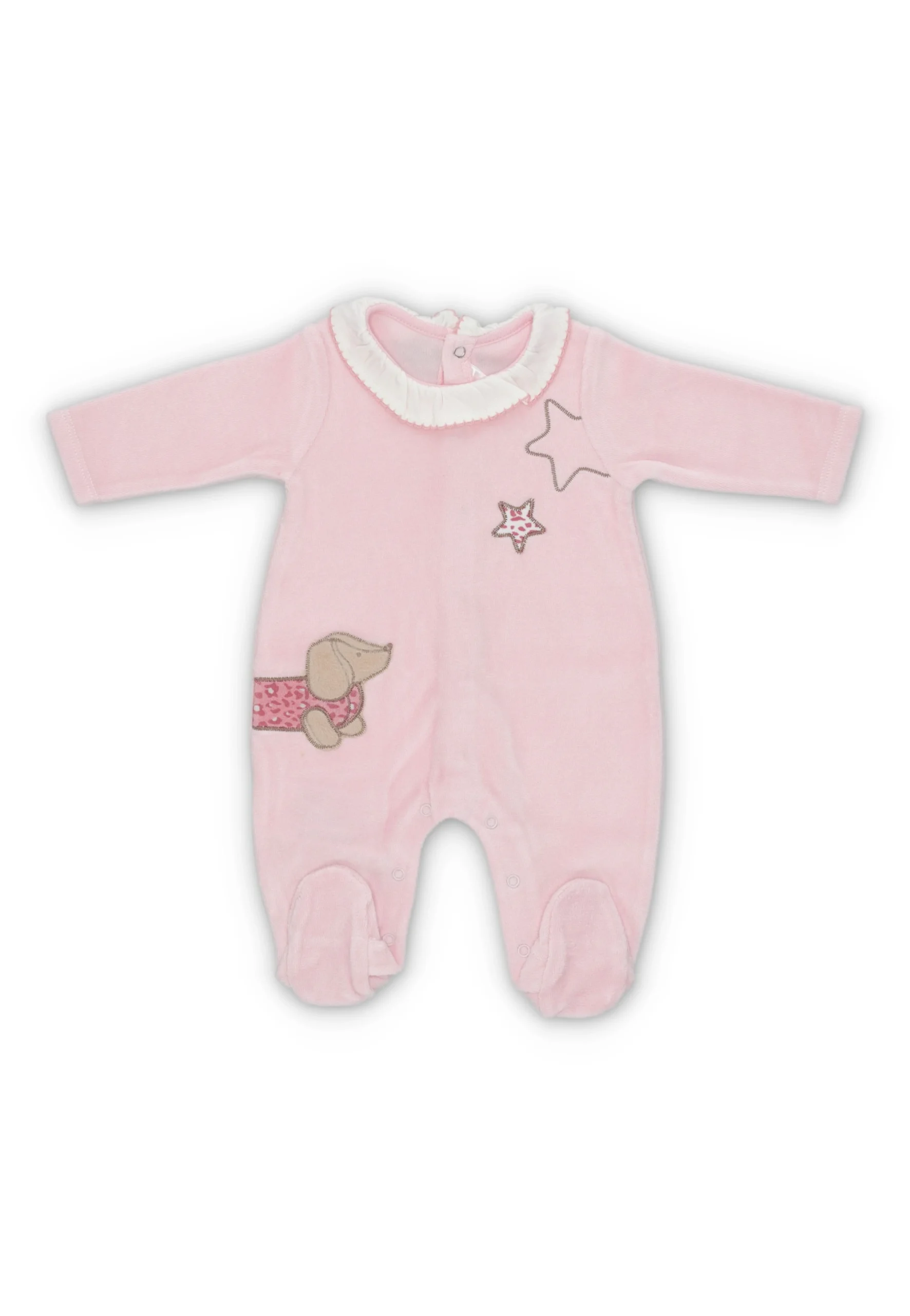 Tutina in ciniglia Mayoral neonata con ricamo art.2702