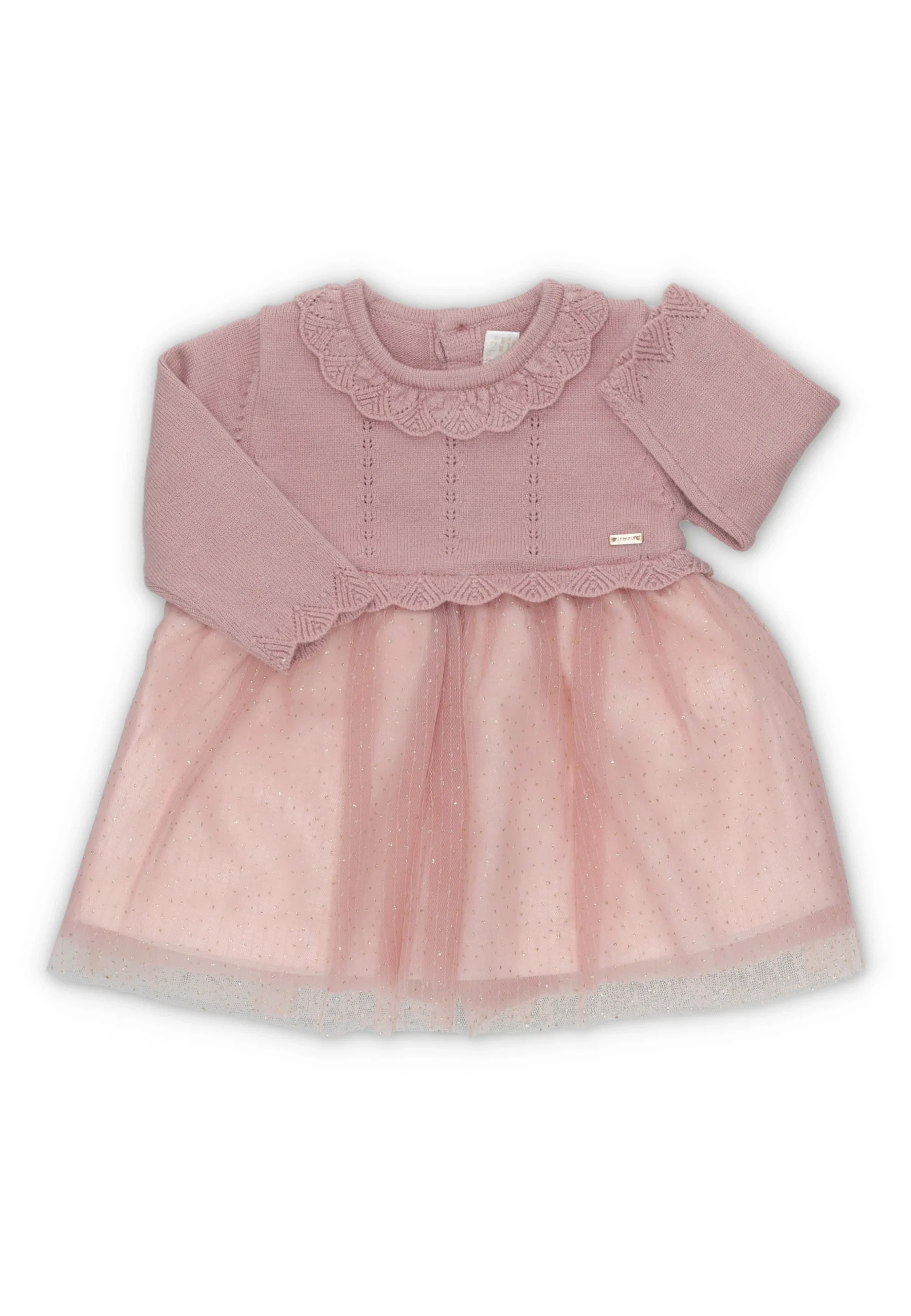Abito baby in maglia con gonna tulle brillantinata Mayoral art.2815