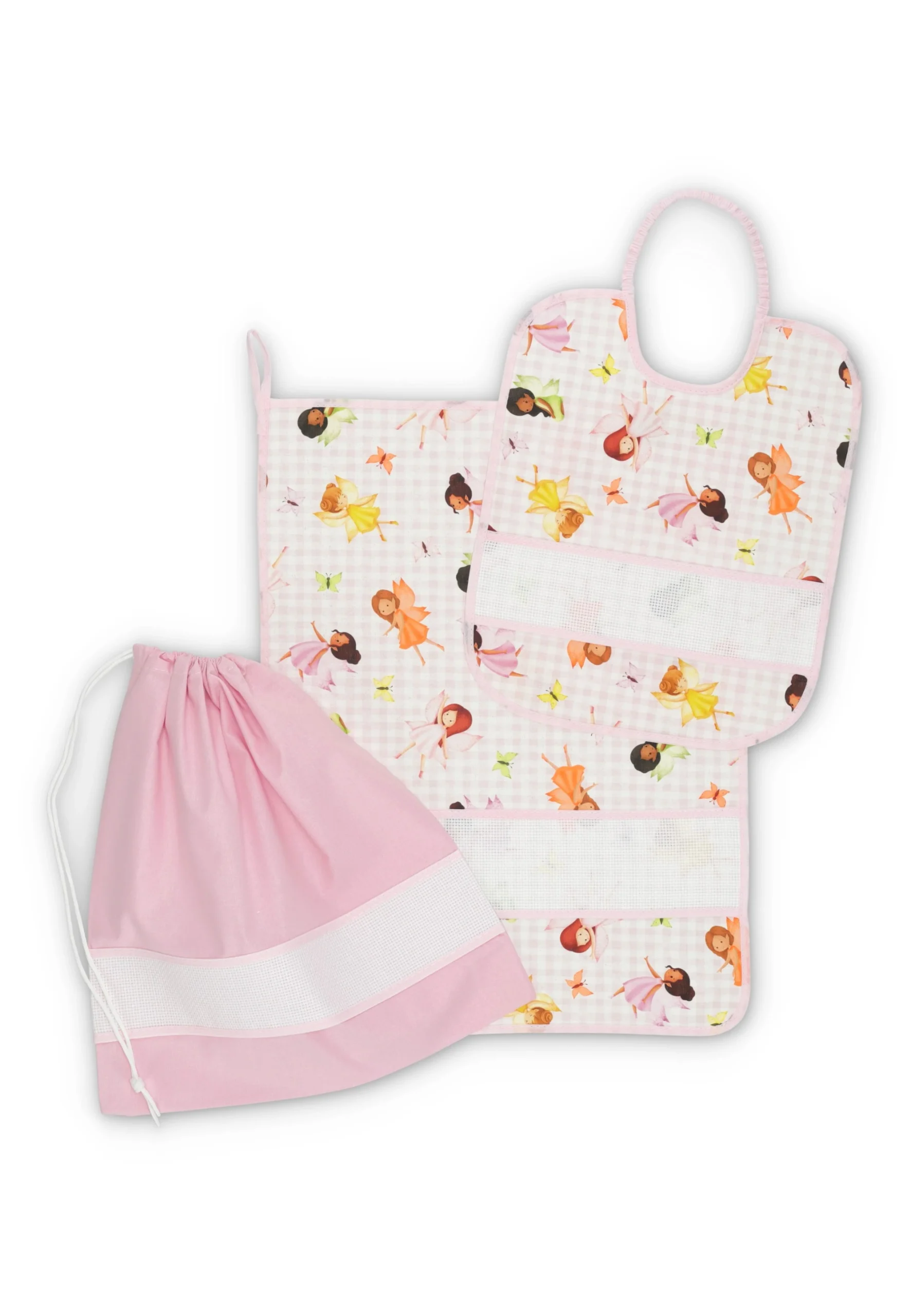 Set asilo con asciugamano sacca e bavaglino