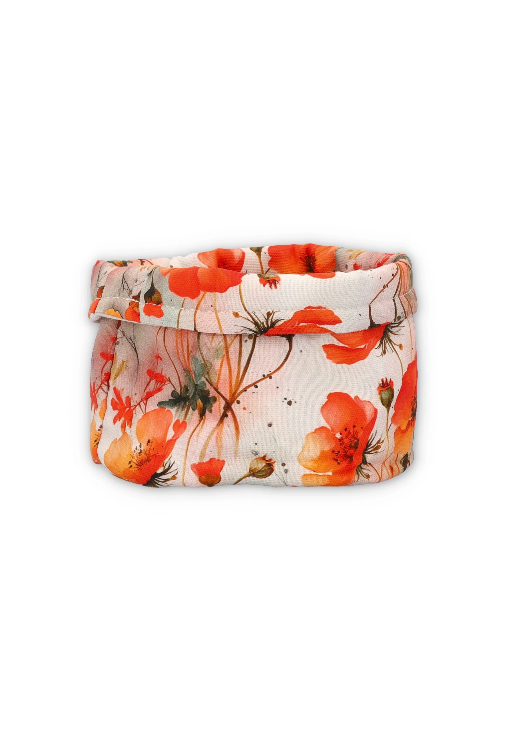 Cestino per il pane NicoHome con stampa papaveri