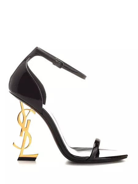Saint Laurent Donna sandali "opyum" in vernice nera