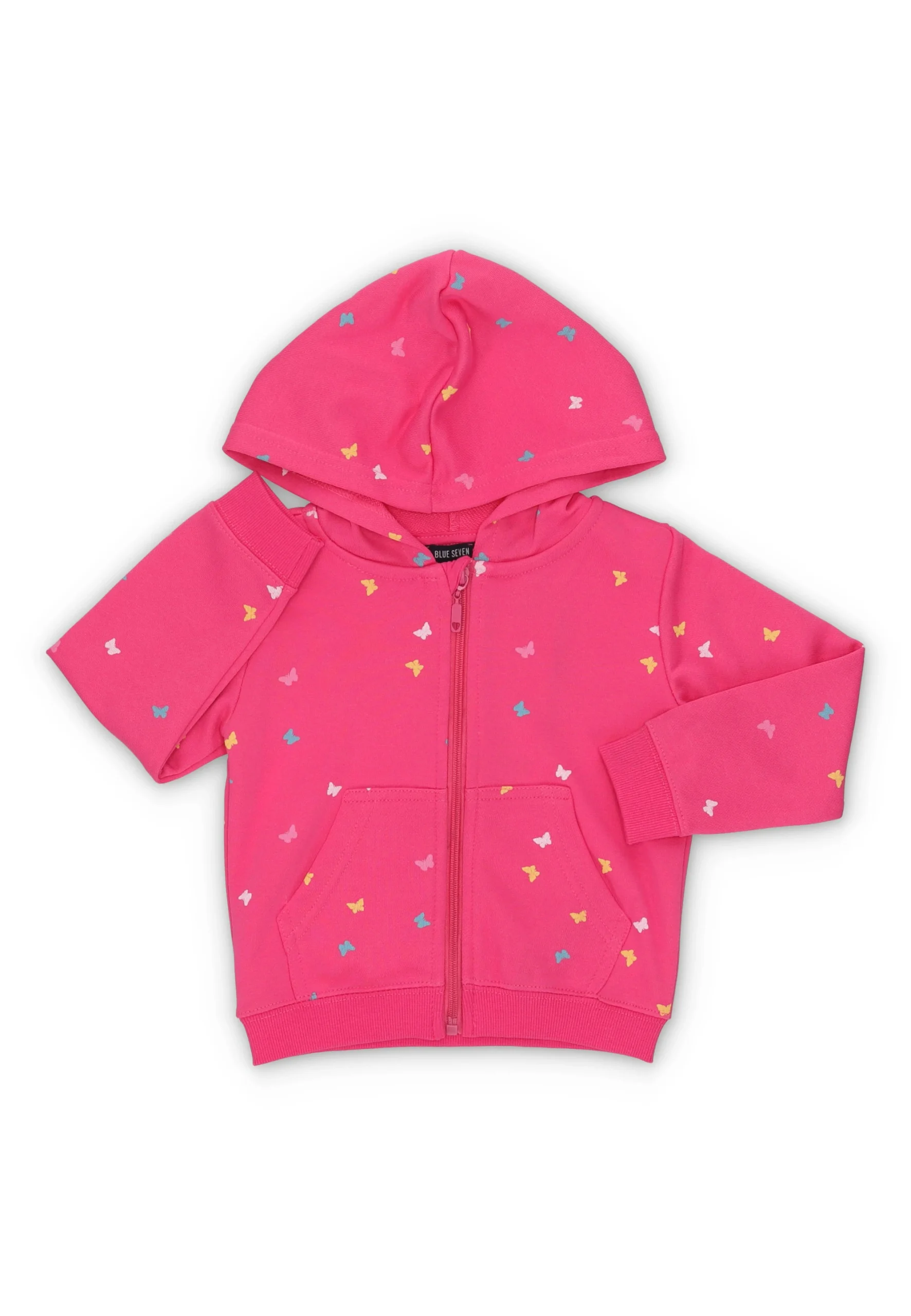 Felpa garzata stampa cuori Blue Seven bimba art.7176235