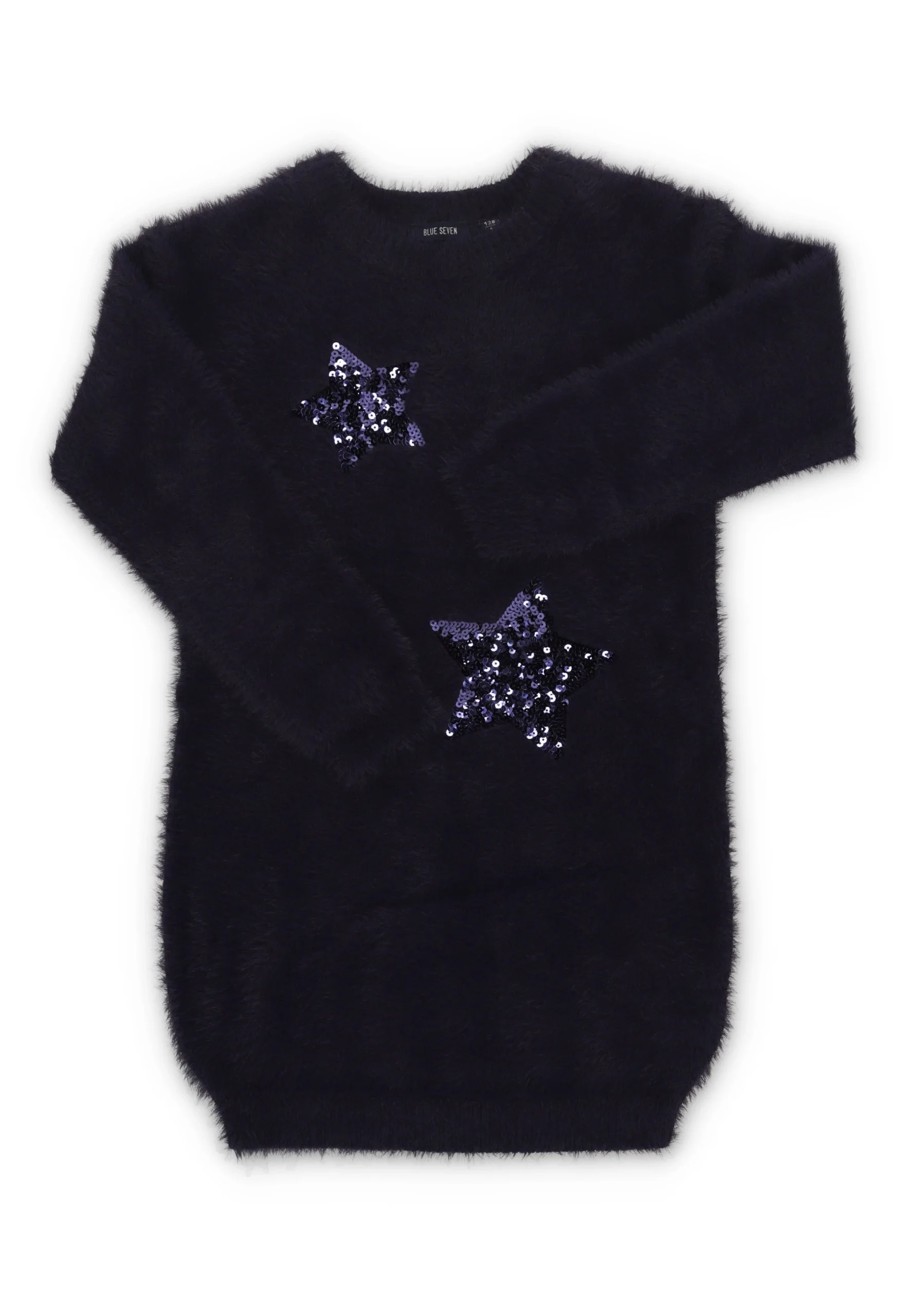 Abito bambina Blue Seven manica lunga con dettagli brillantinati art.773685X