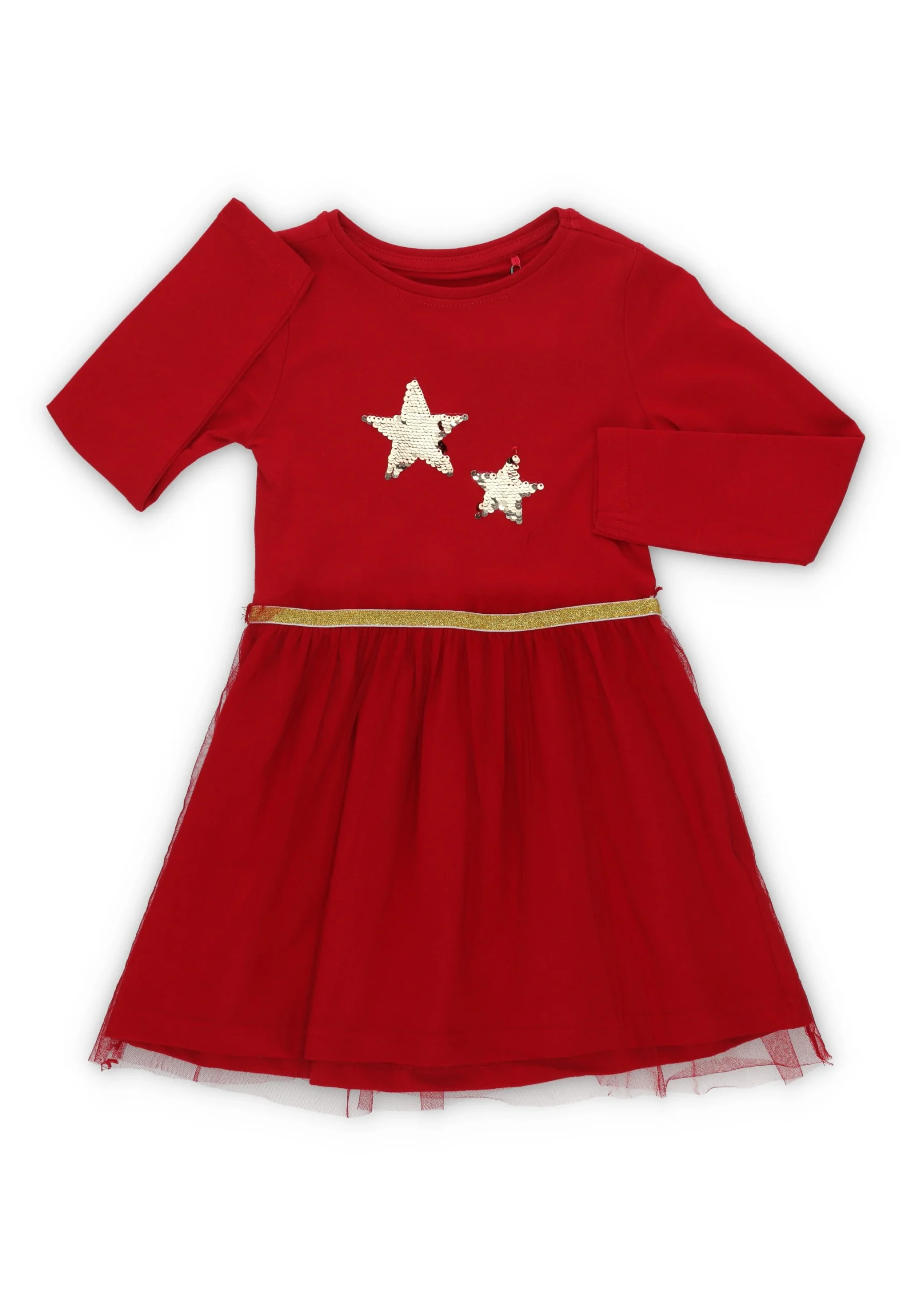 Abito natalizio bimba Blue Seven con stelline e gonna tulle art.773716