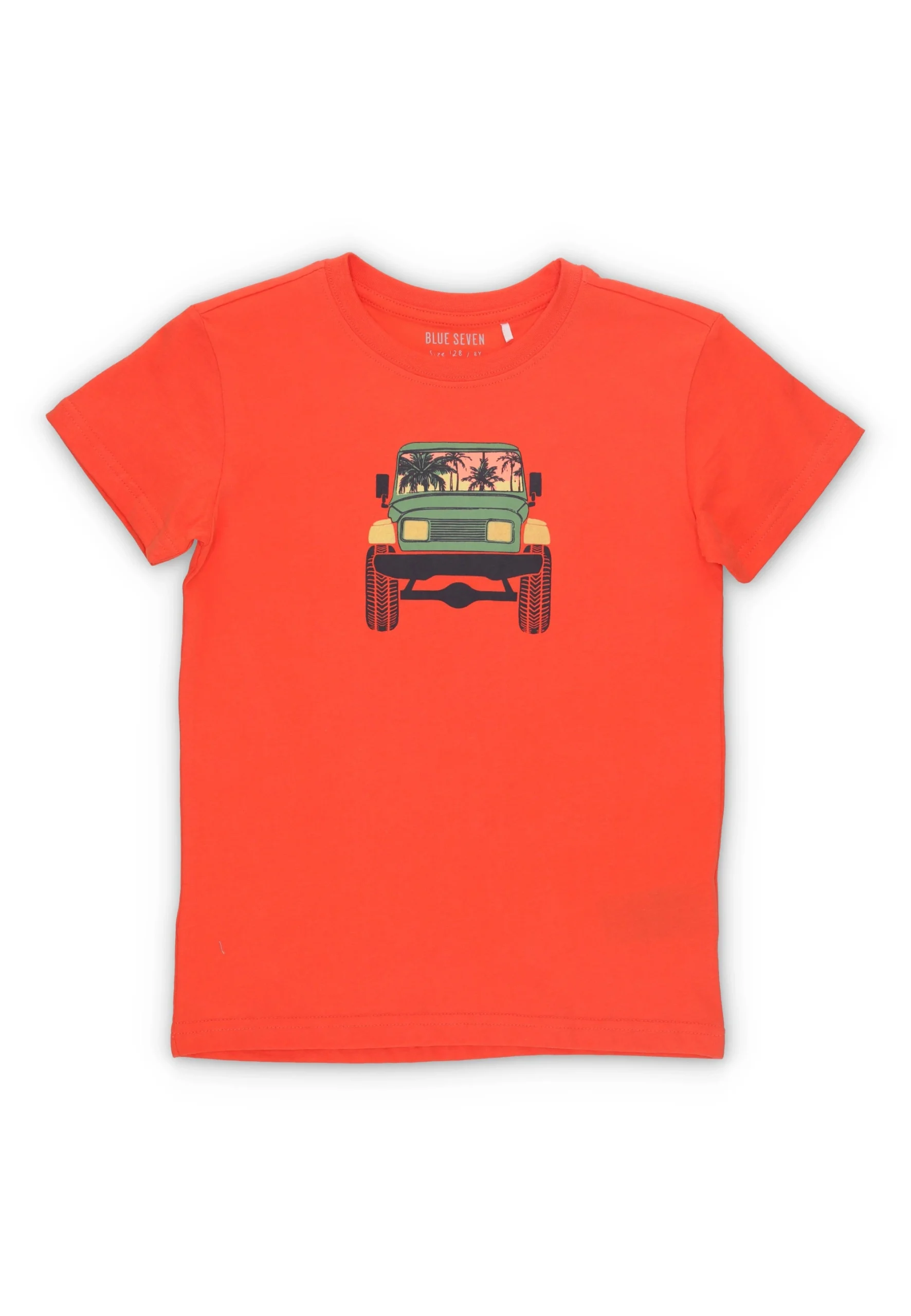 T-shirt stampe frontali Blue Seven bambino in cotone organico