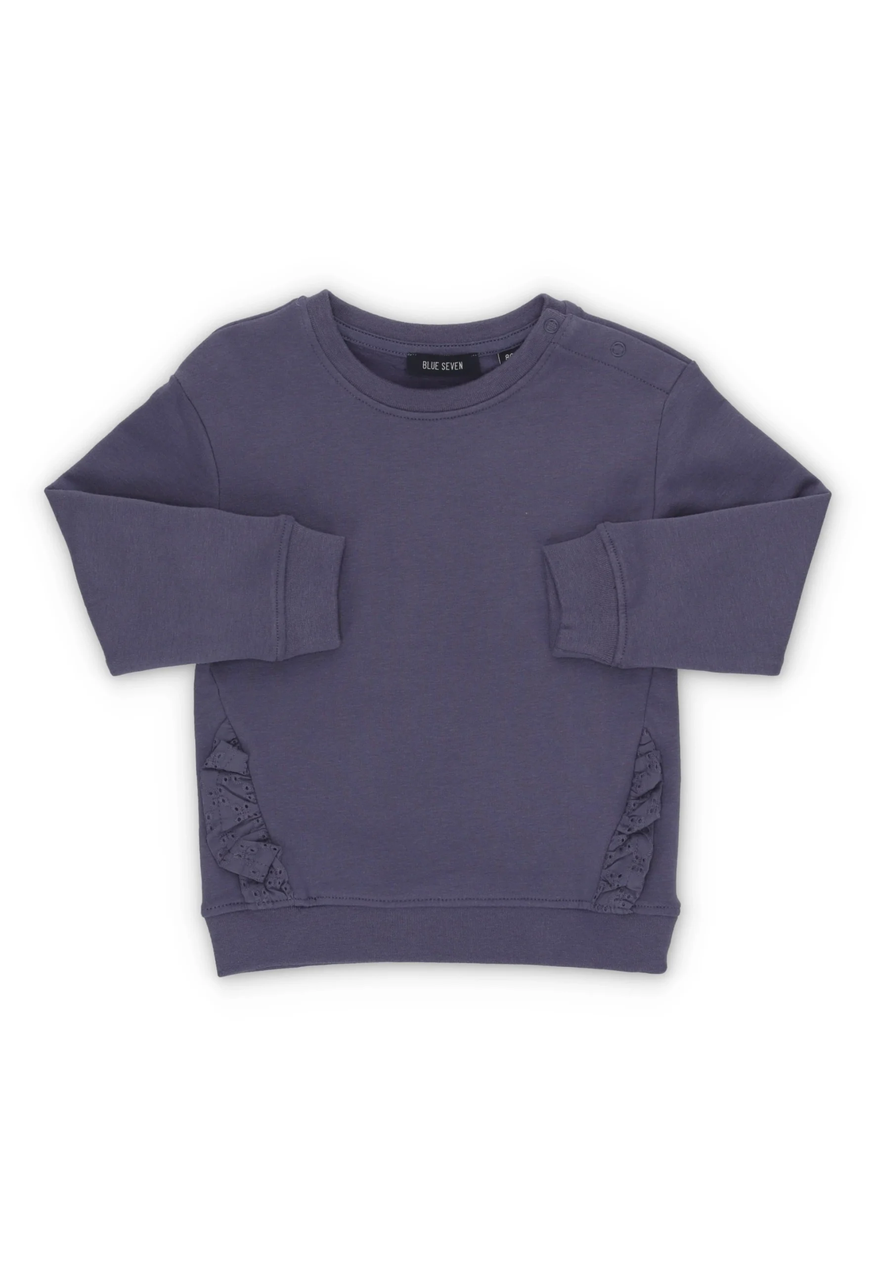 Felpa Blue Seven baby a fiori con bottoncini sulla spalla