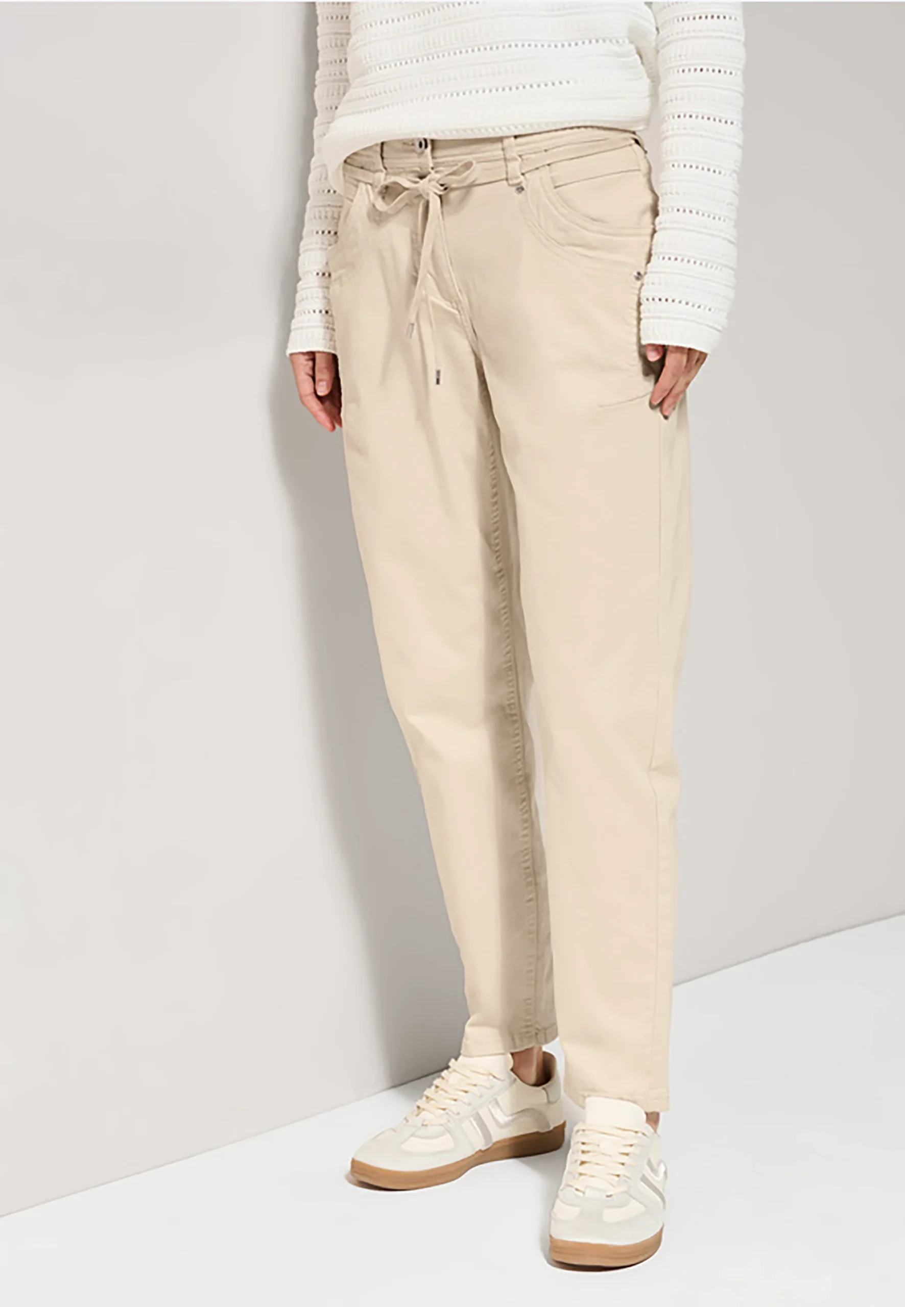 Pantalone con tasche balloon e coulisse donna Cecil art.378914