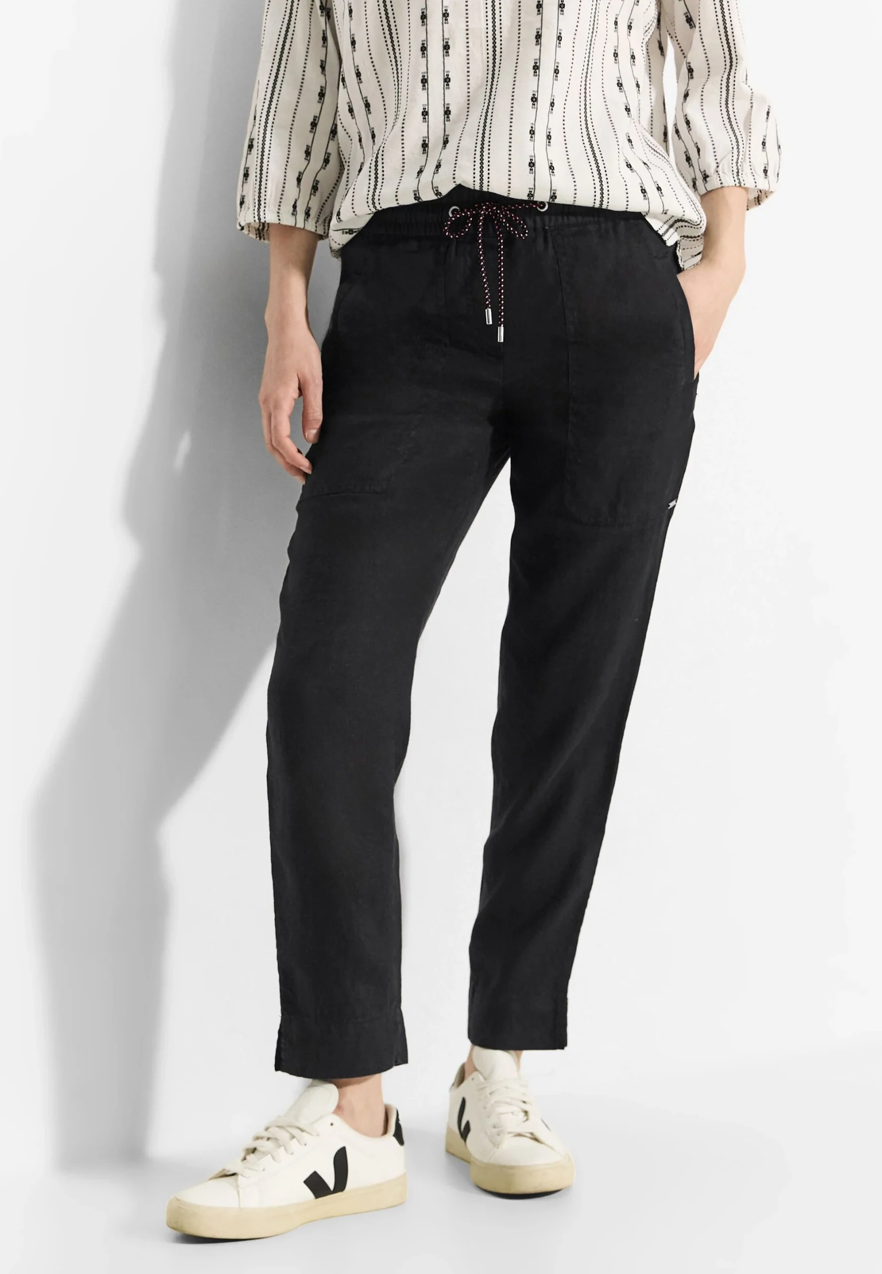Pantalone con coulisse in lino Cecil donna mod. Tracey