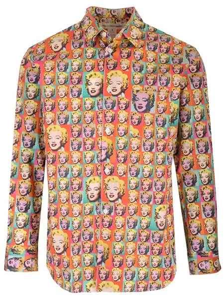 Comme Des Garcons Shirt Uomo Camicia stampa marylin