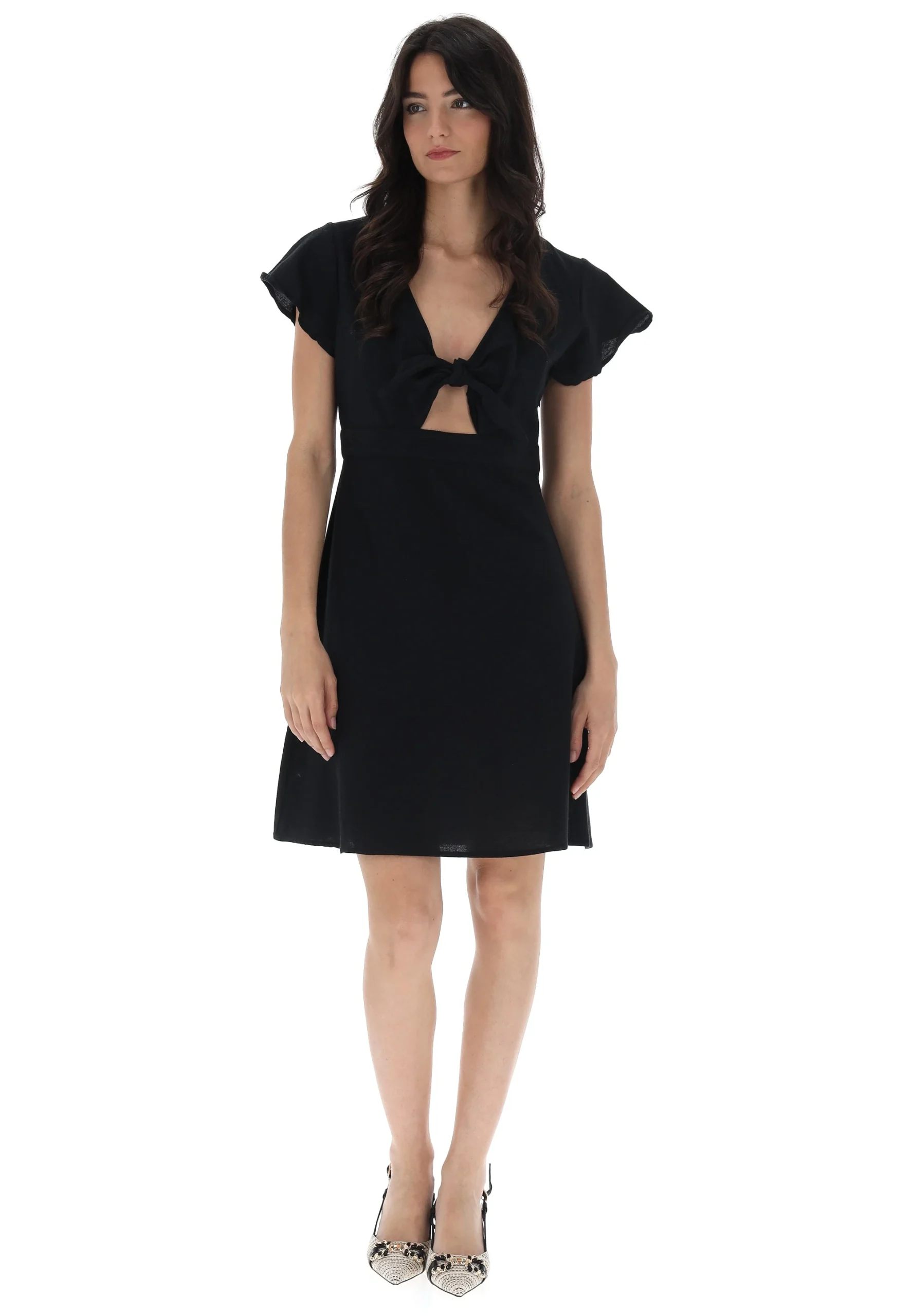 Vestito con cut out e nodo frontale Brave Soul