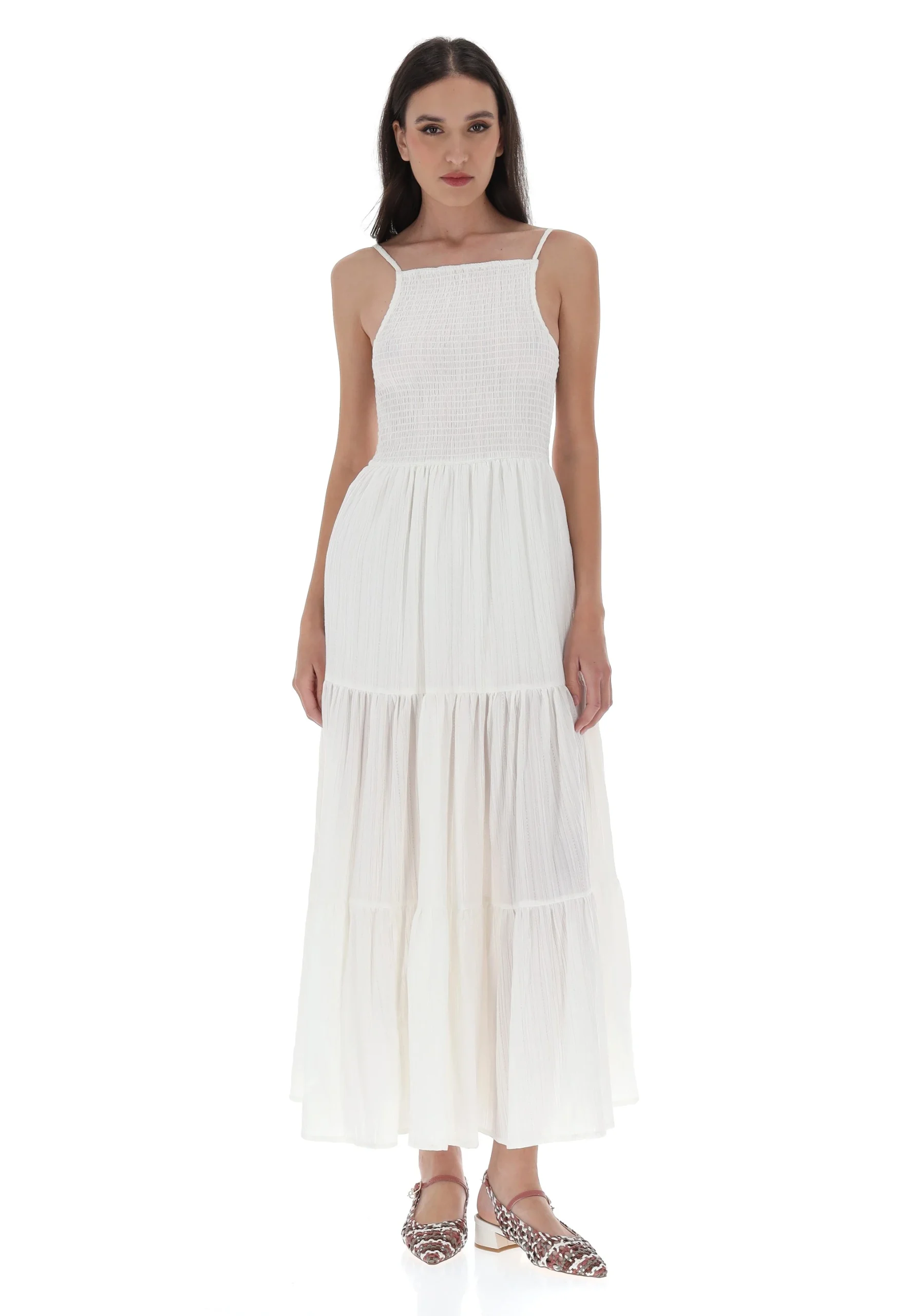 Vestito lungo a balze Brave Soul