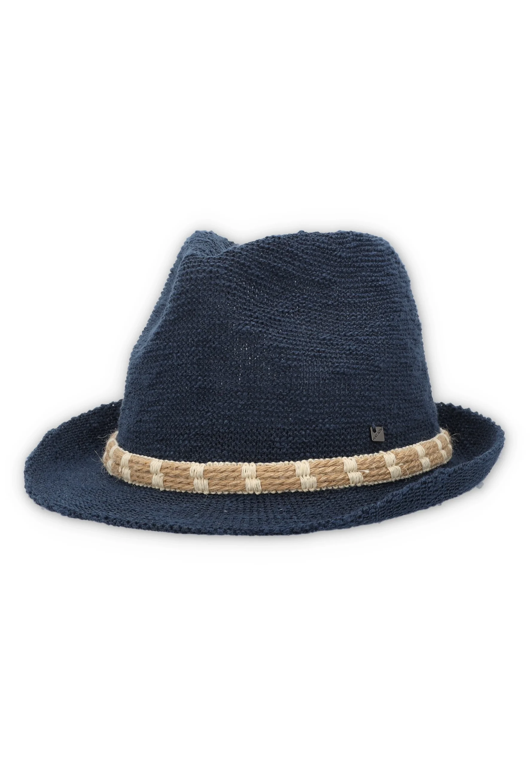 Cappello trilby Hat You con fettuccia in corda
