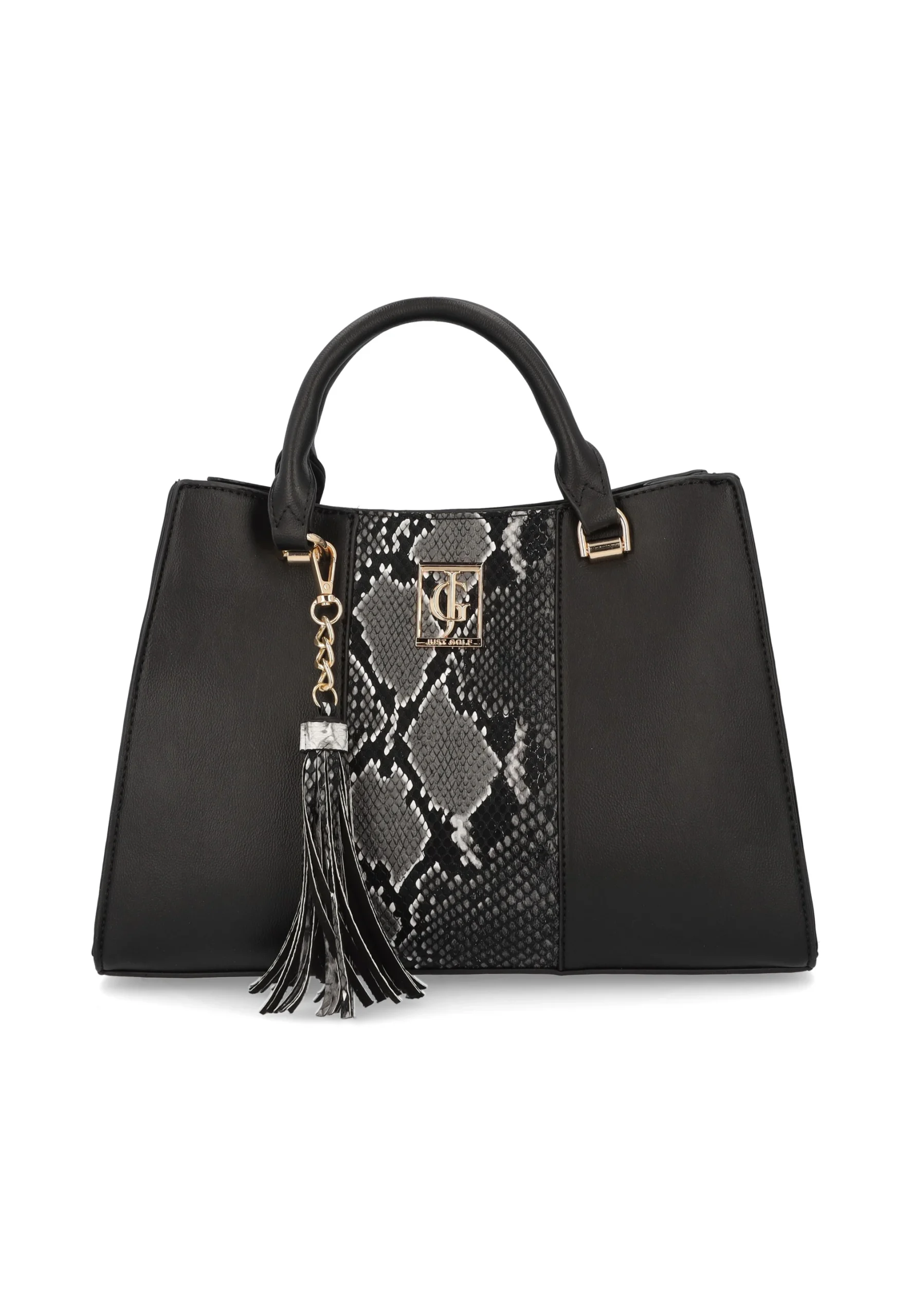 Borsa a mano Just Golf con dettaglio pitonato e decorazione nappina art. 182492