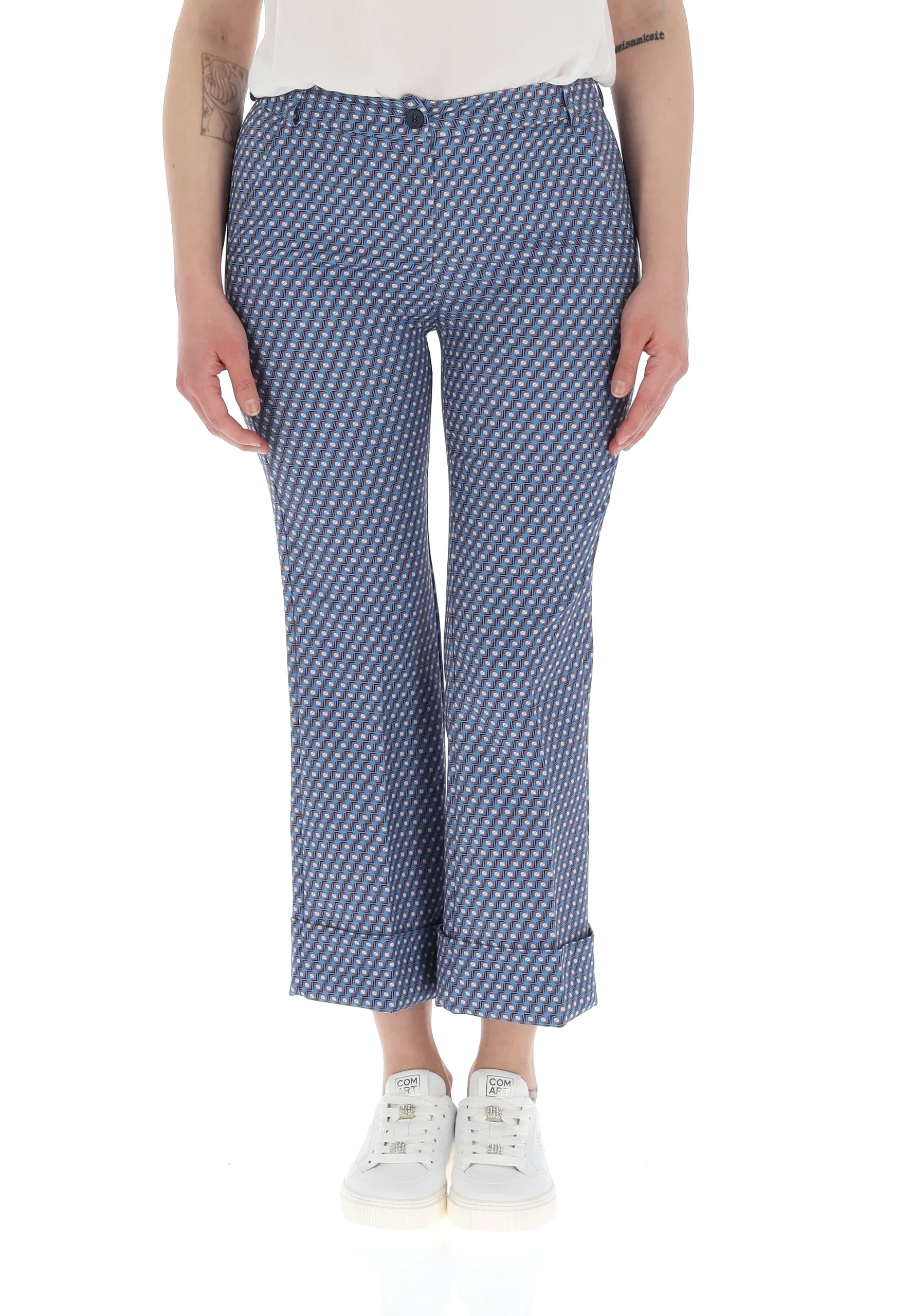 Pantalone in tessuto tecnico Main & Land in fantasia all over