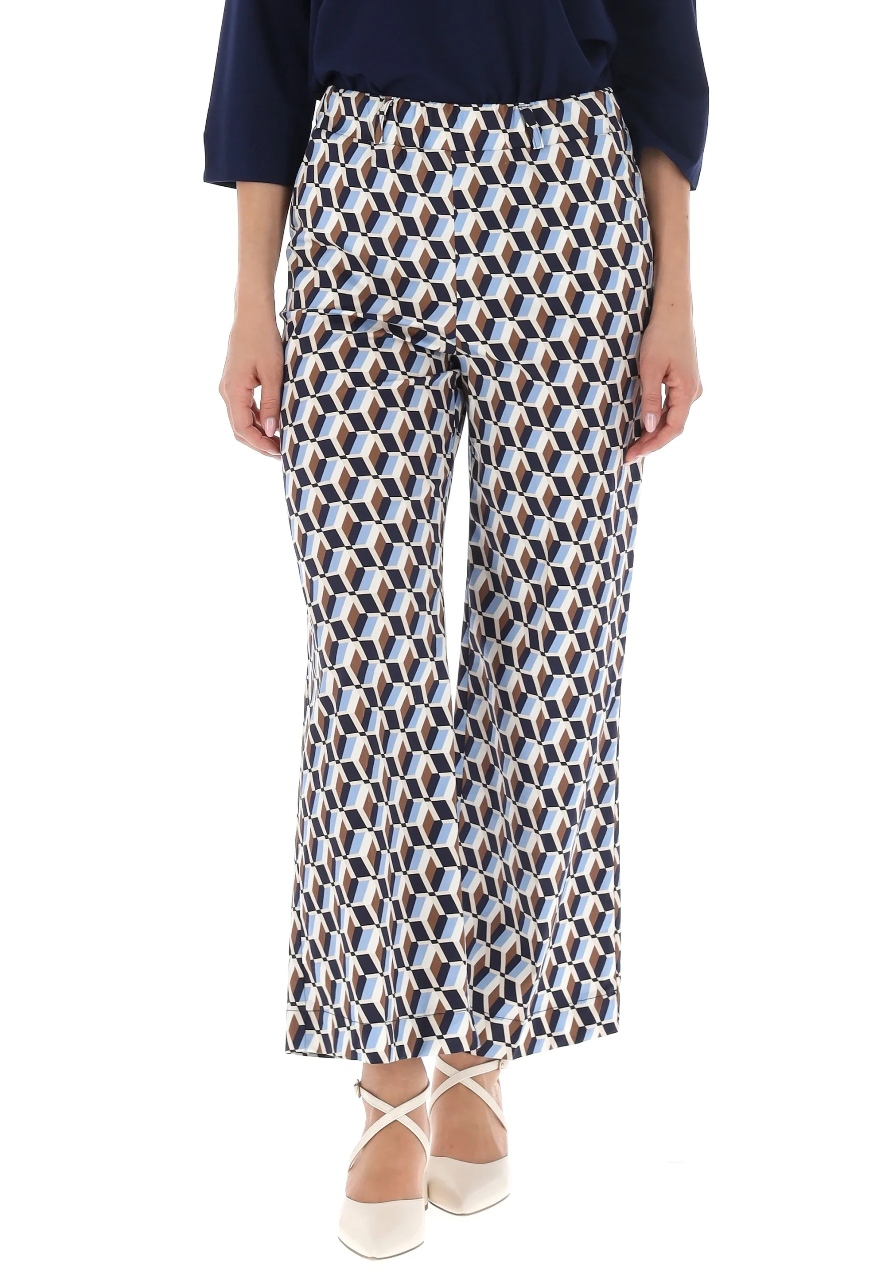 Pantalone in fantasia geometrica Main&Land