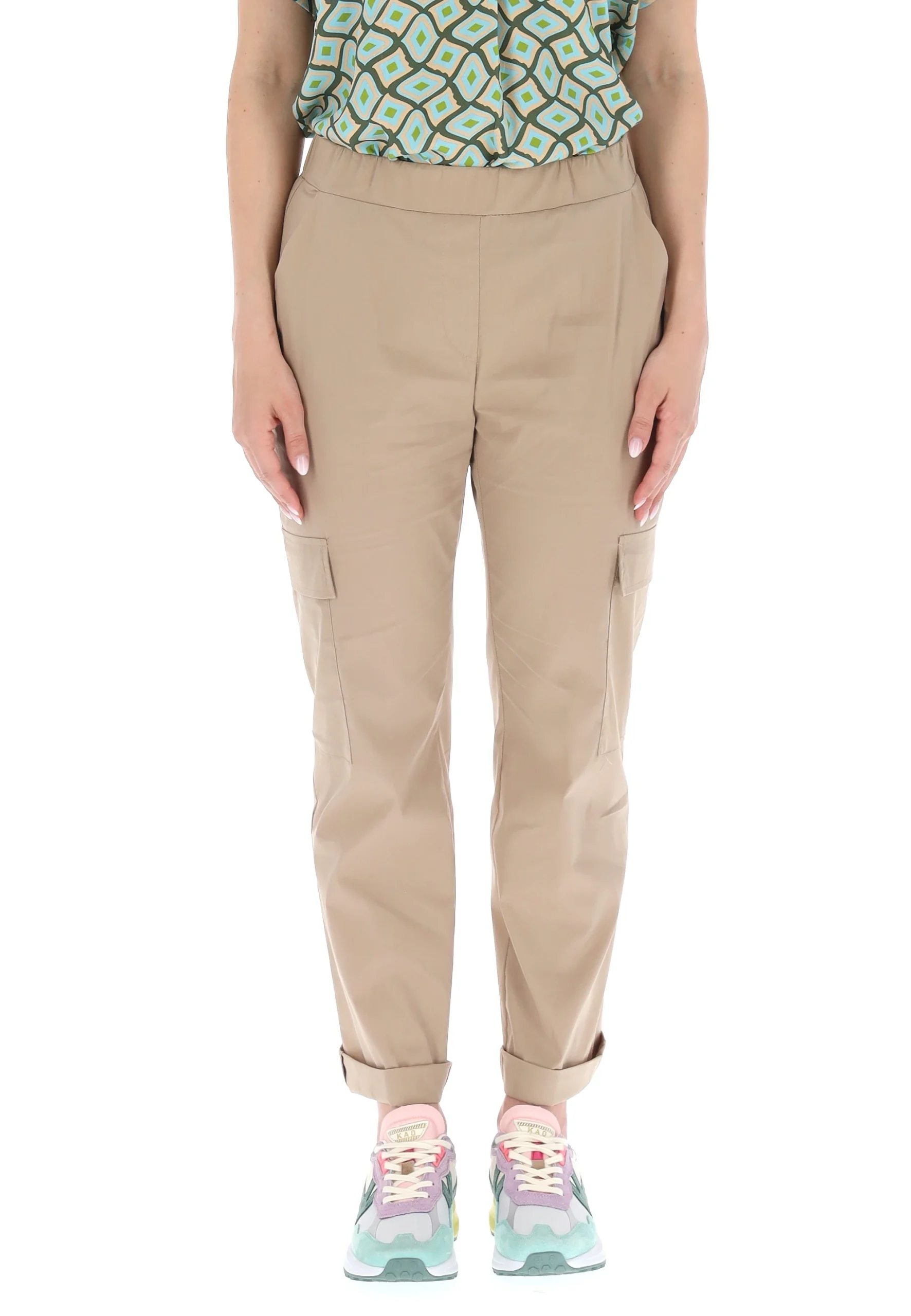 Pantalone cargo Main & Land con tasche a filo