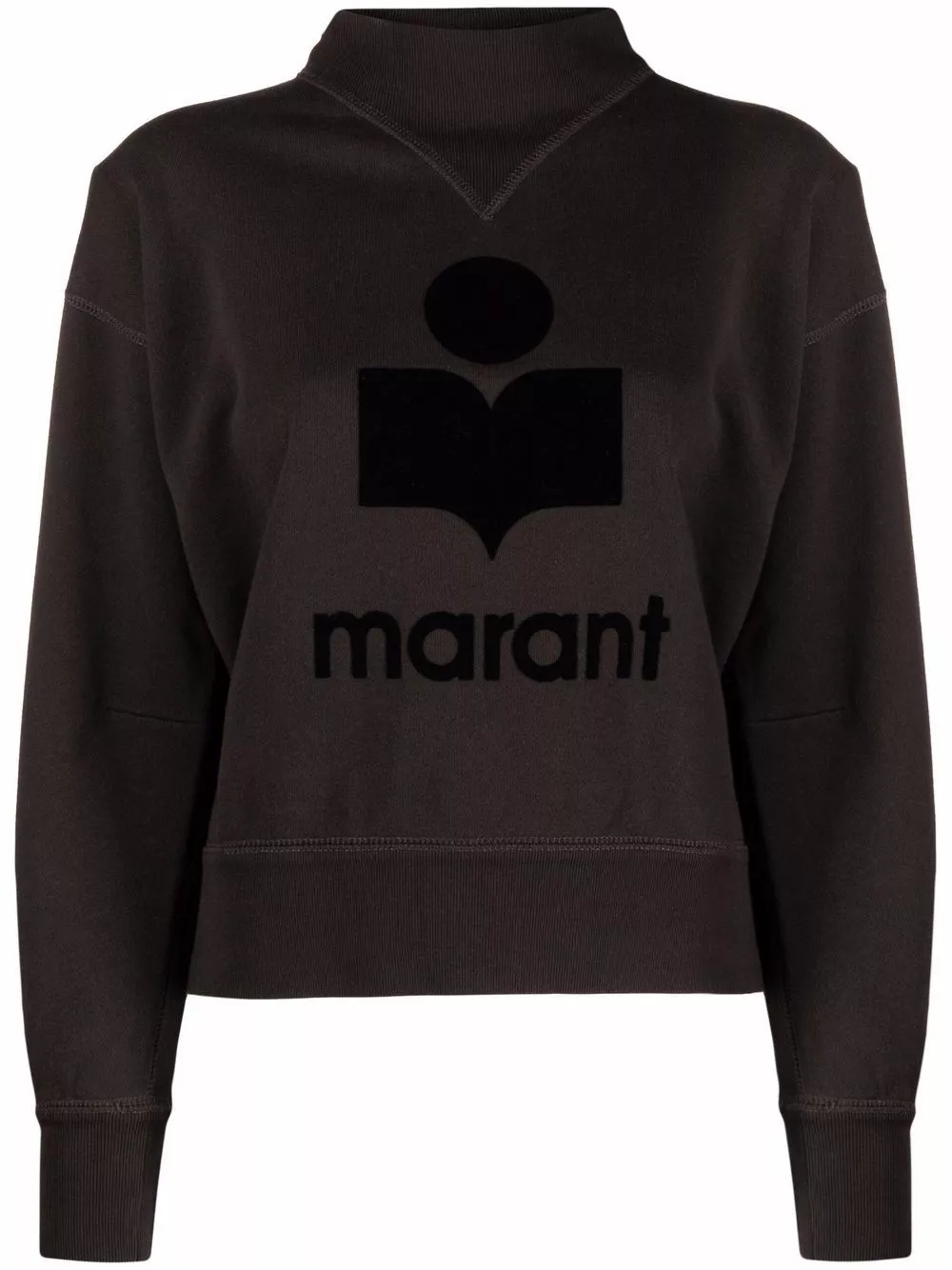Felpa moby in cotone con logo di Marant etoile