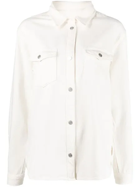 Frame Donna Camicia bianca in denim