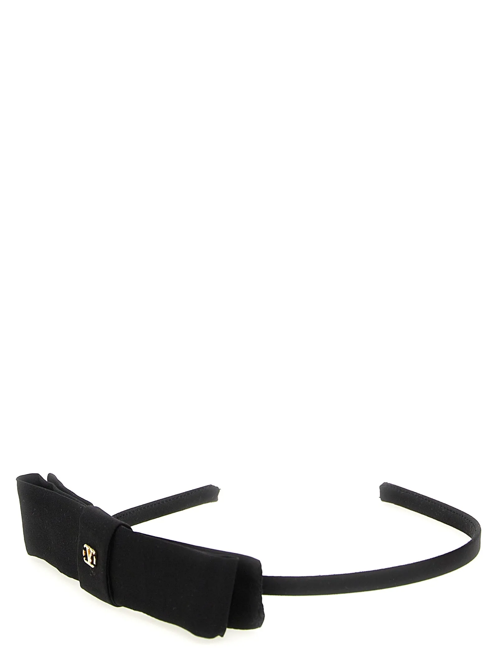 Valentino Garavani Vlogo Signature Headband Accessori Per Capelli Nero