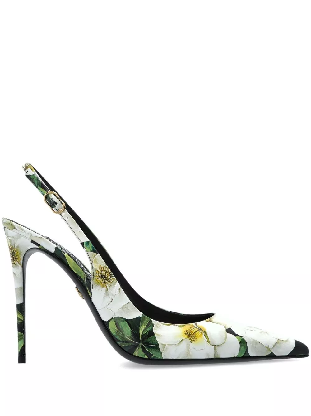 Decolleté slingback in pelle stampata di Dolce & gabbana