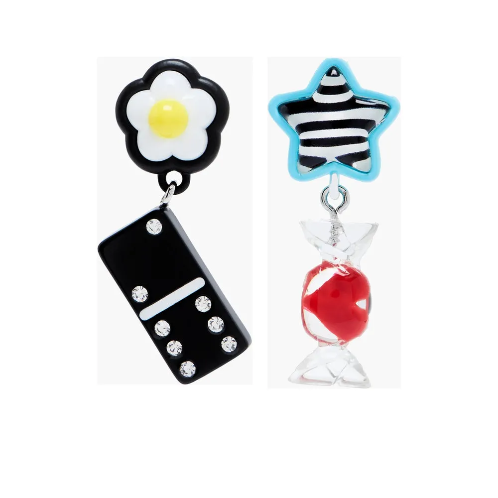 Orecchini Argento Nero