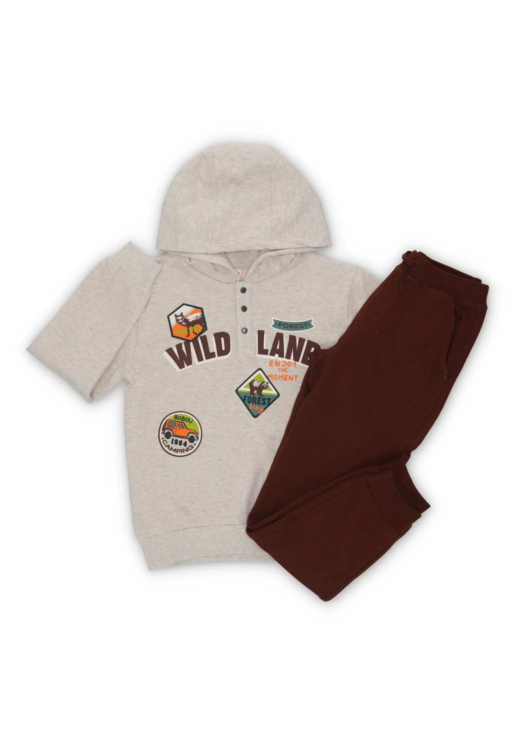 Tuta Boboli bimbo con stampe all over art.332143