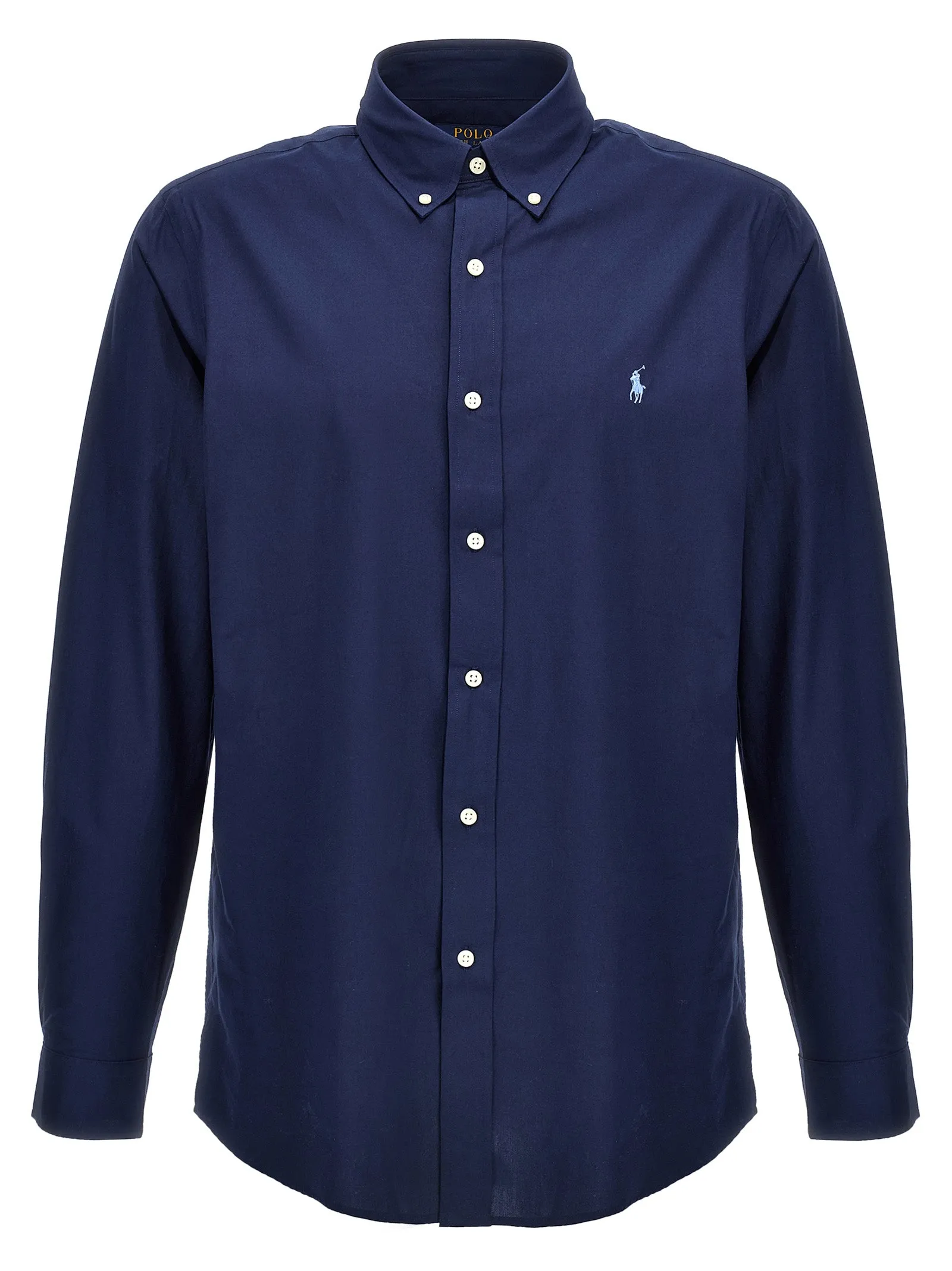 Logo Embroidery Shirt Camicie Blu