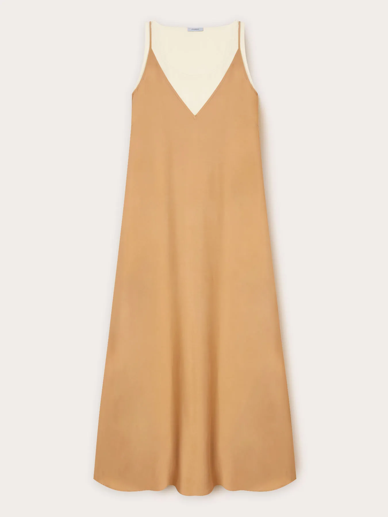 Vestito lungo doppio in viscosa