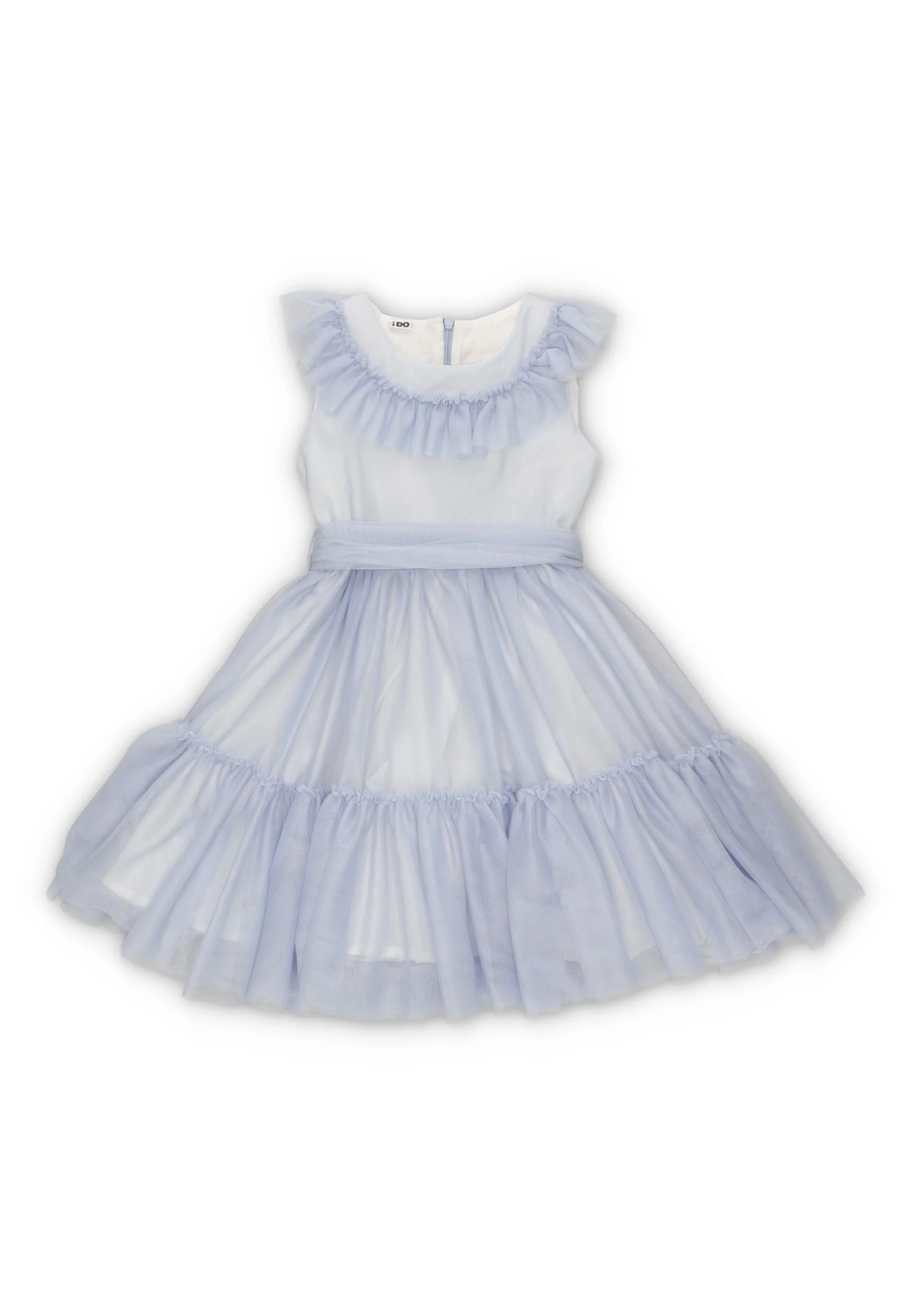 Abito in tulle a balze iDo art.4B345 bimba