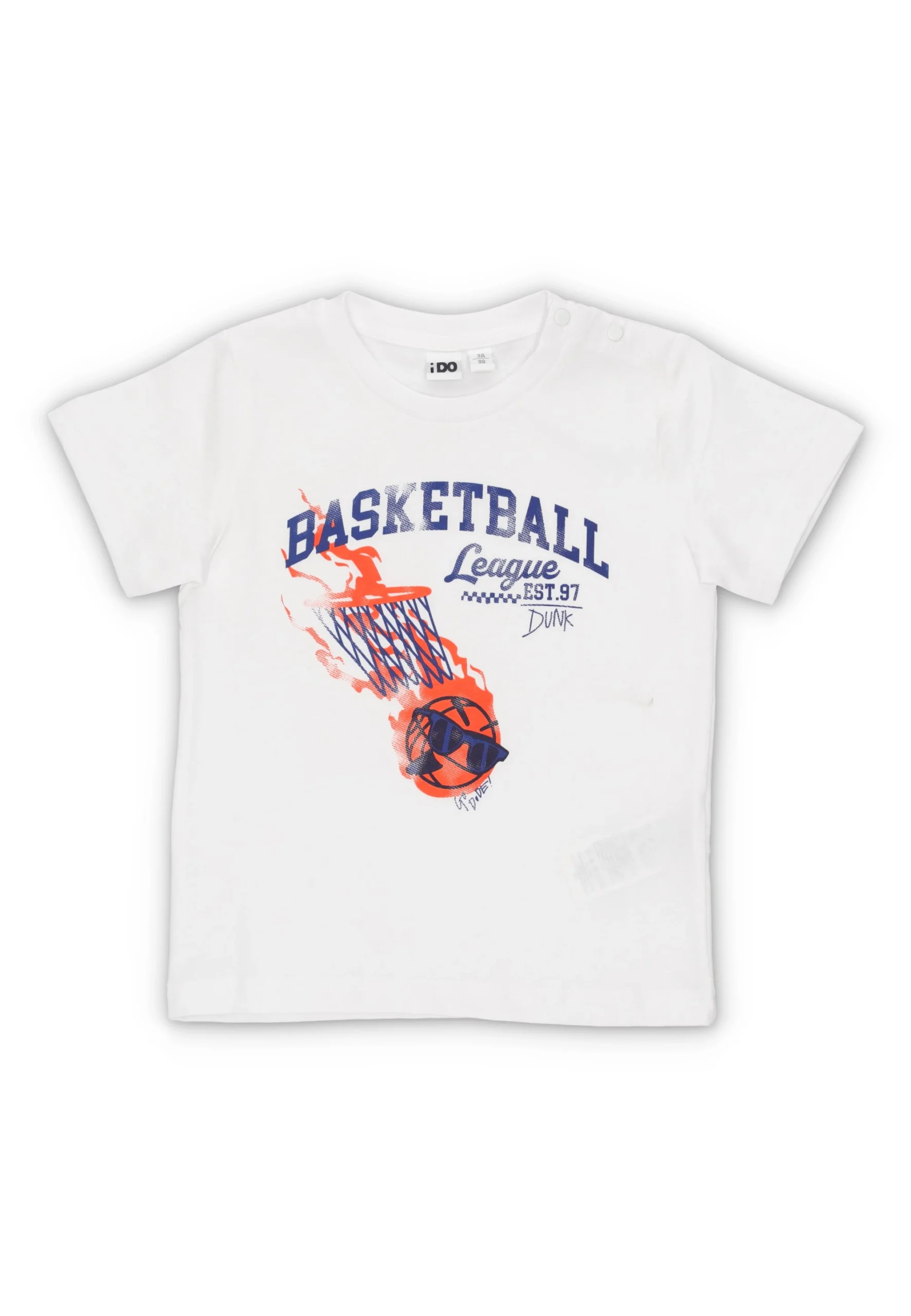 T-shirt stampa basketball iDo bambino