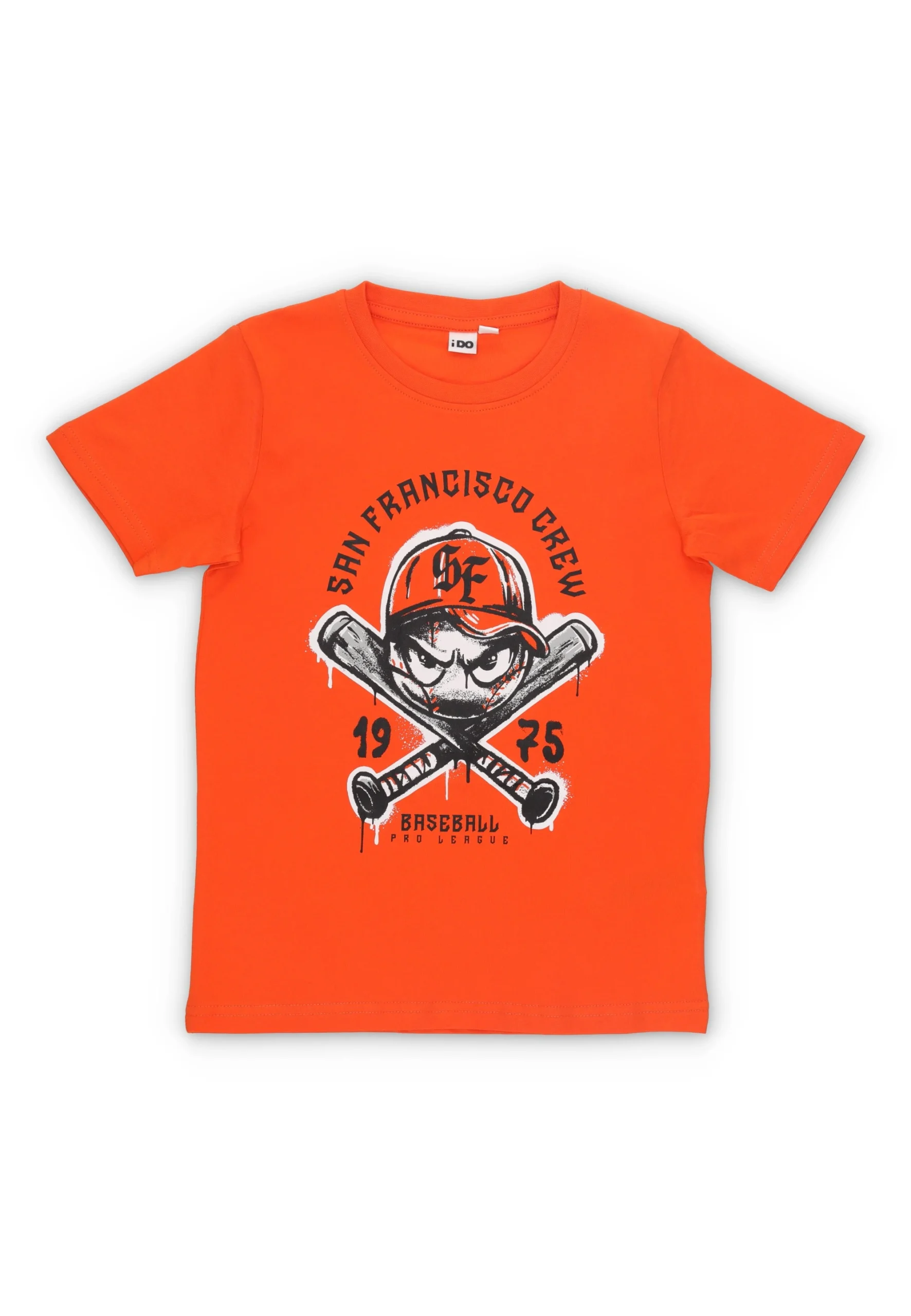 T-shirt ragazzo iDo art.4634 con stampa murales frontale