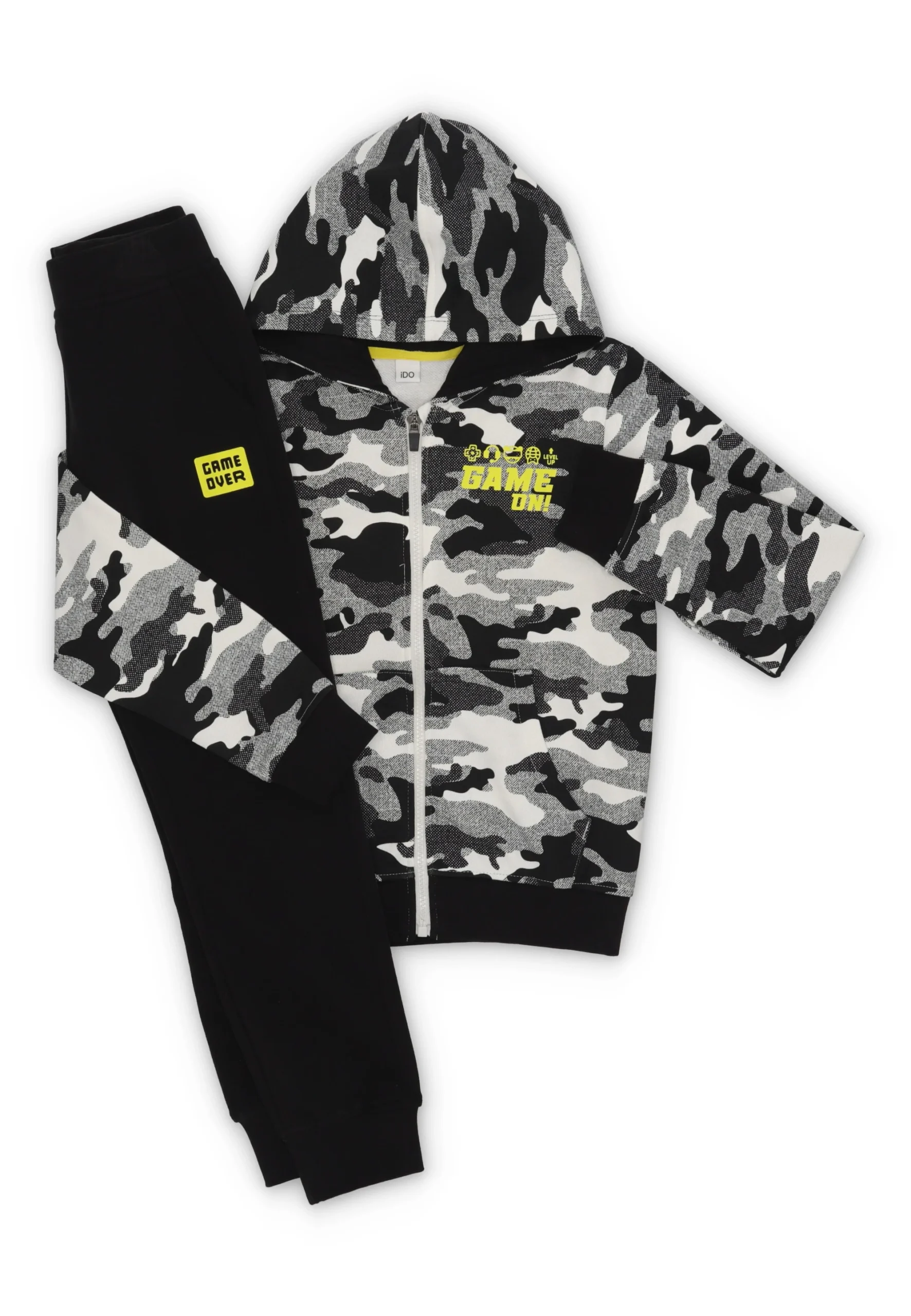 Tuta da bambino in cotone fantasia camouflage iDo art. 4F710