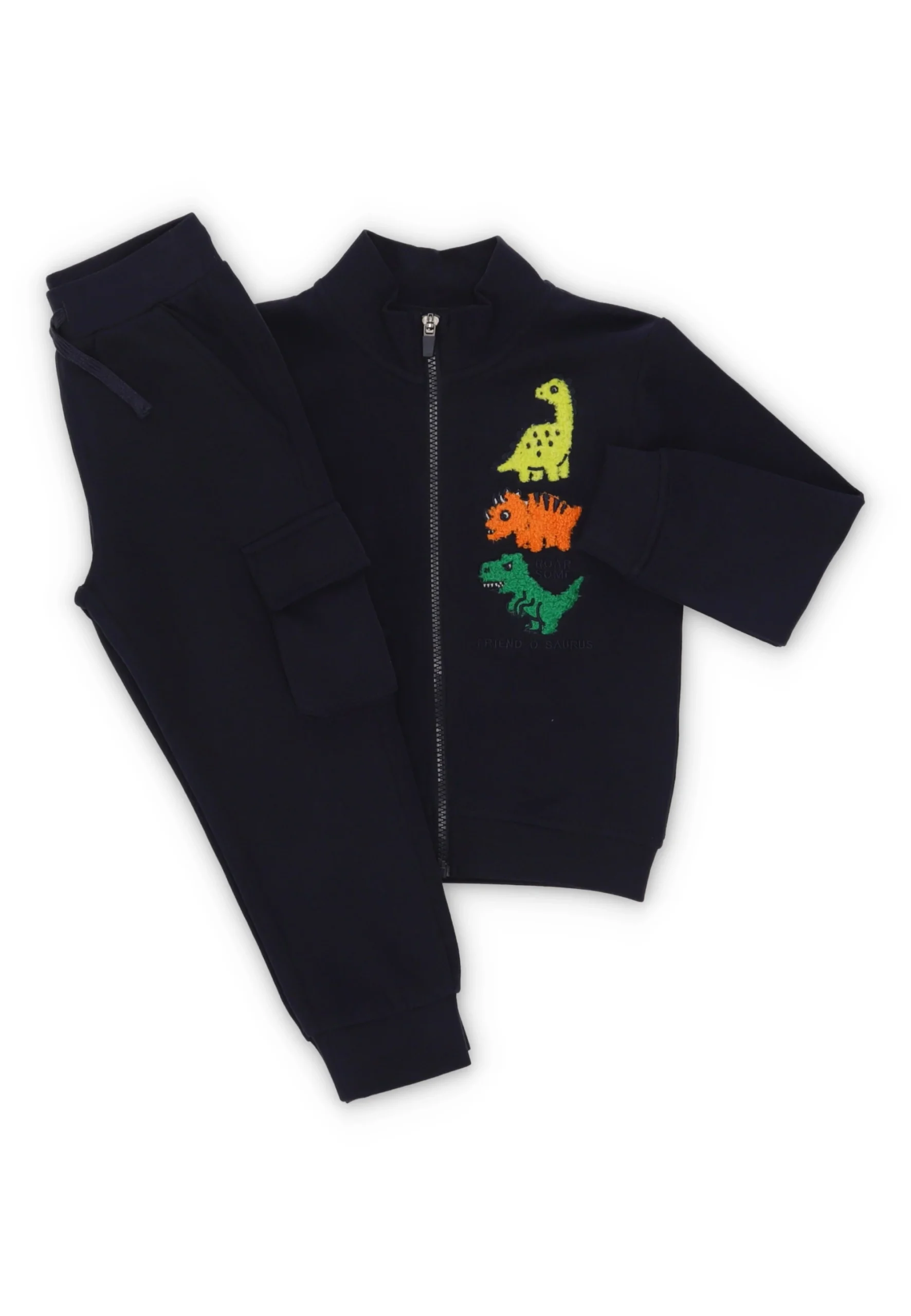 Tuta cargo iDo bimbo con dinosauri ricciolini art.4F714