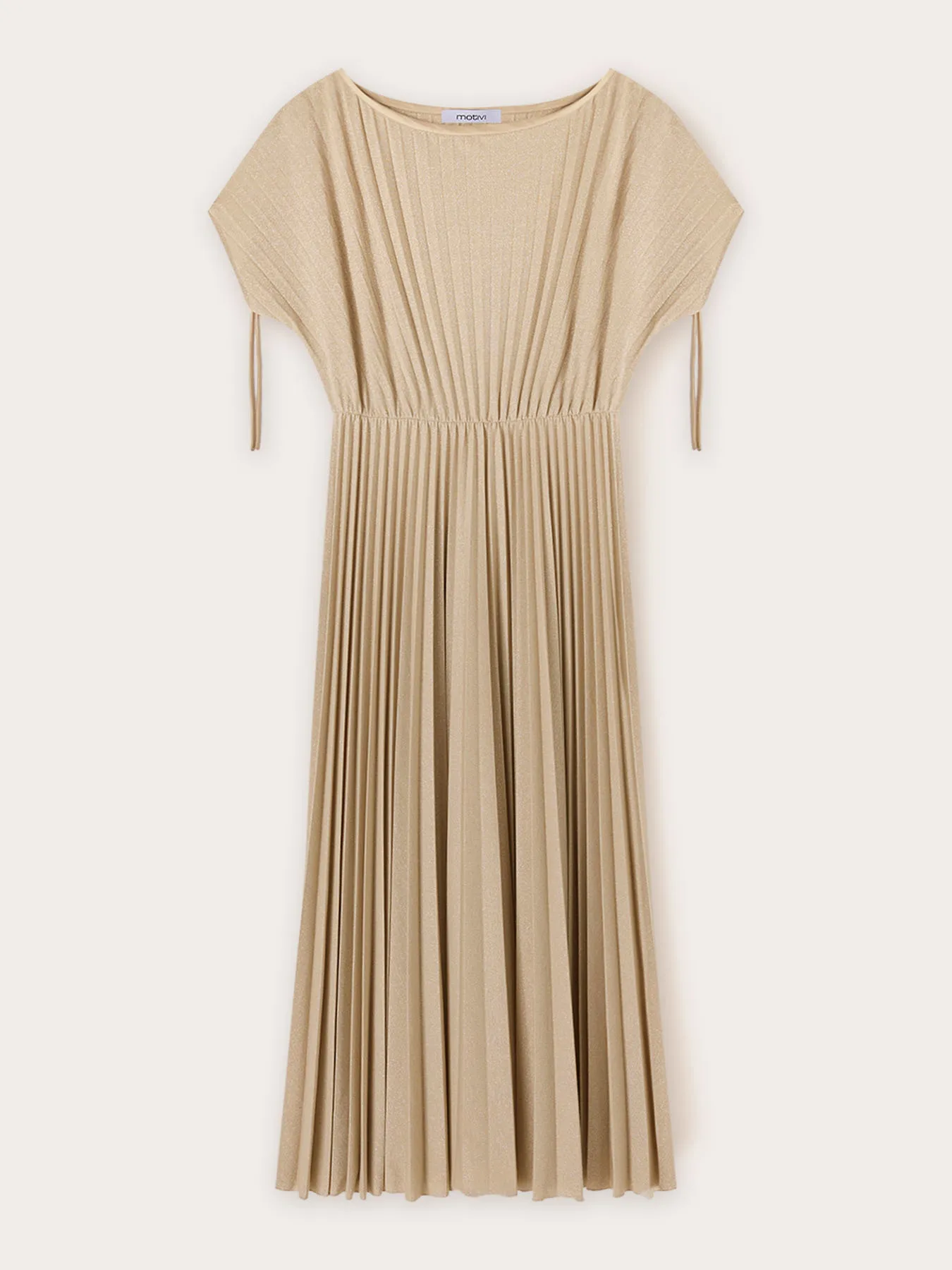 Vestito midi in jersey lurex