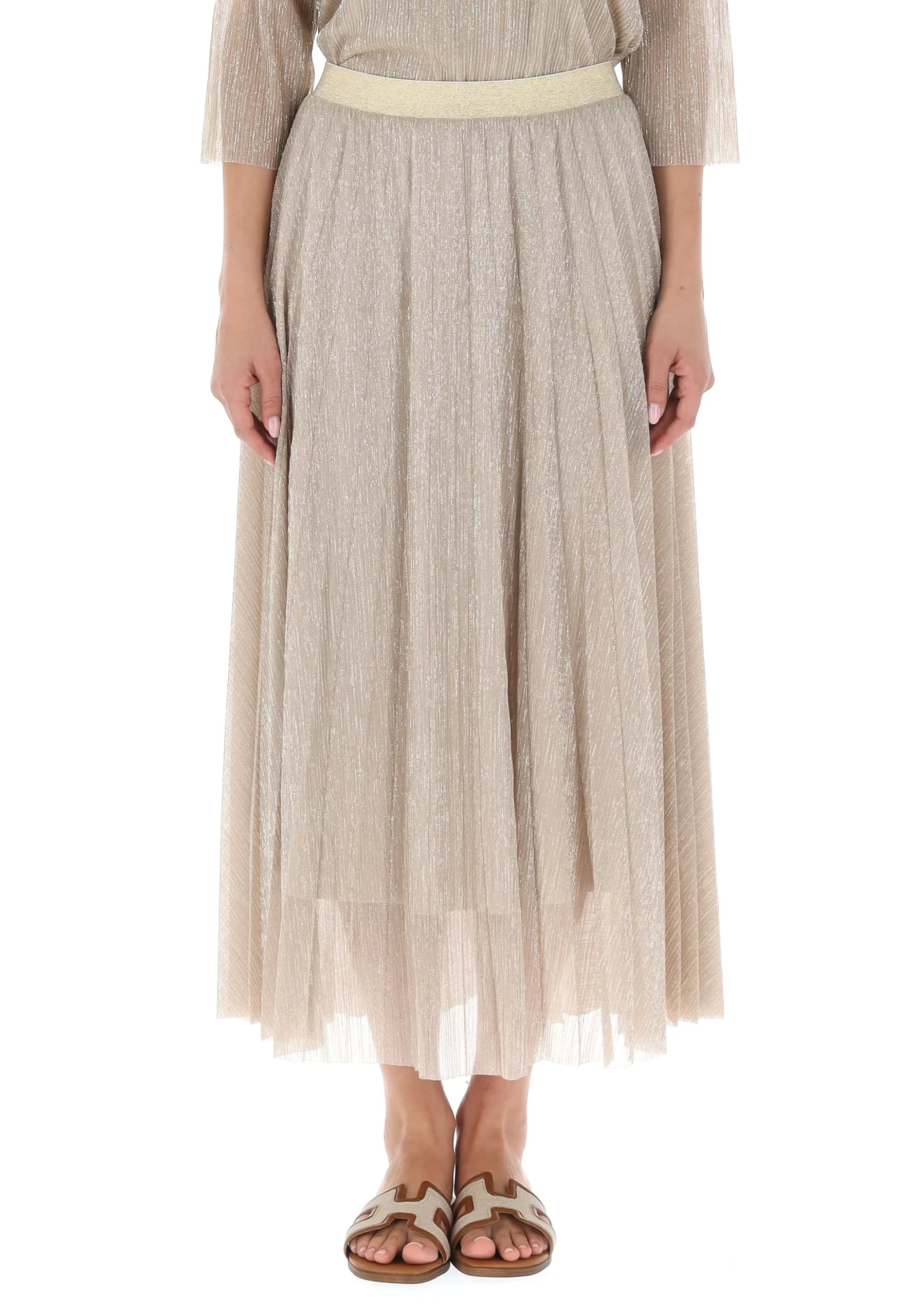 Gonna midi effetto lurex Main & Land