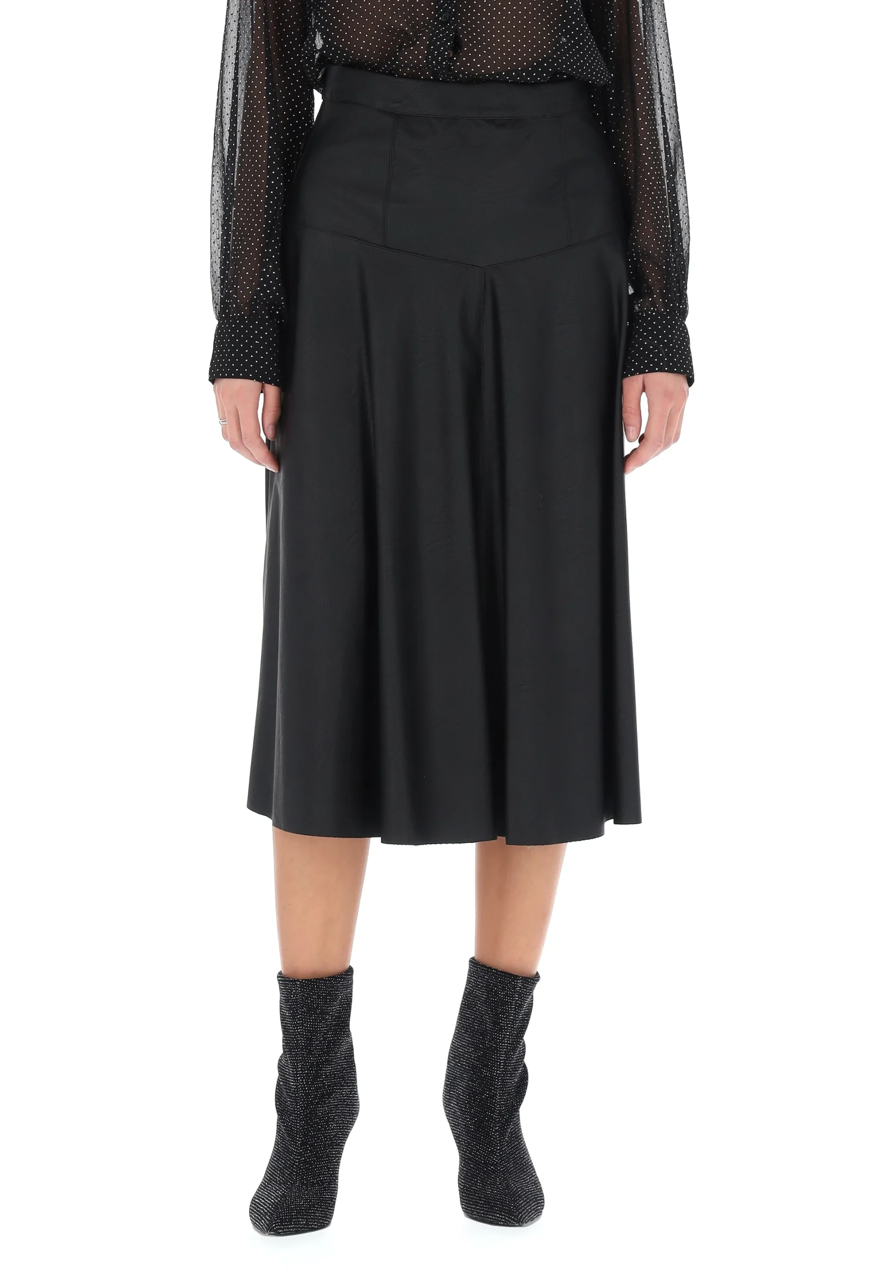 Gonna midi in similpelle Sandro Ferrone