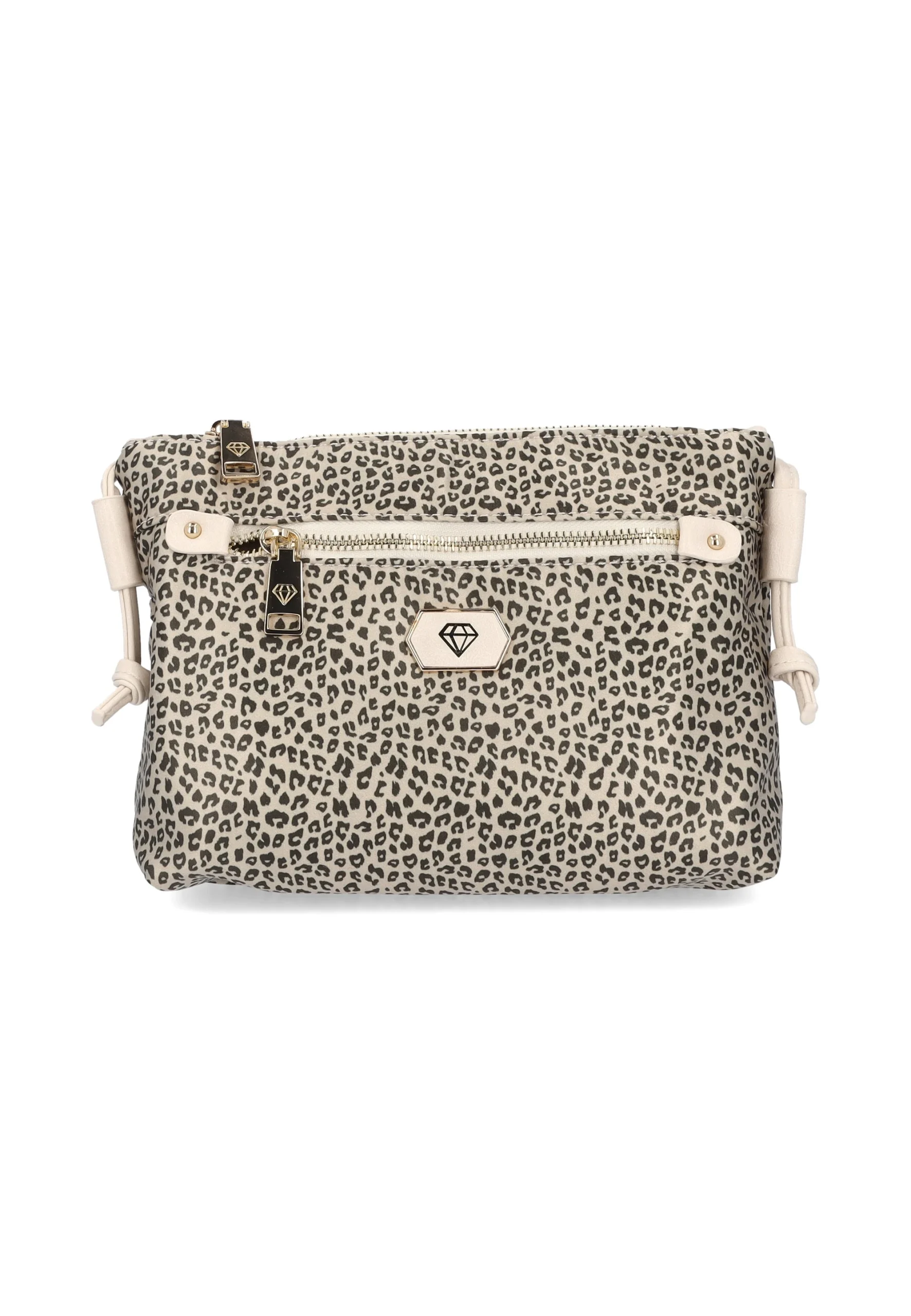 Pochette con tracollina in fantasia maculata Caleidos