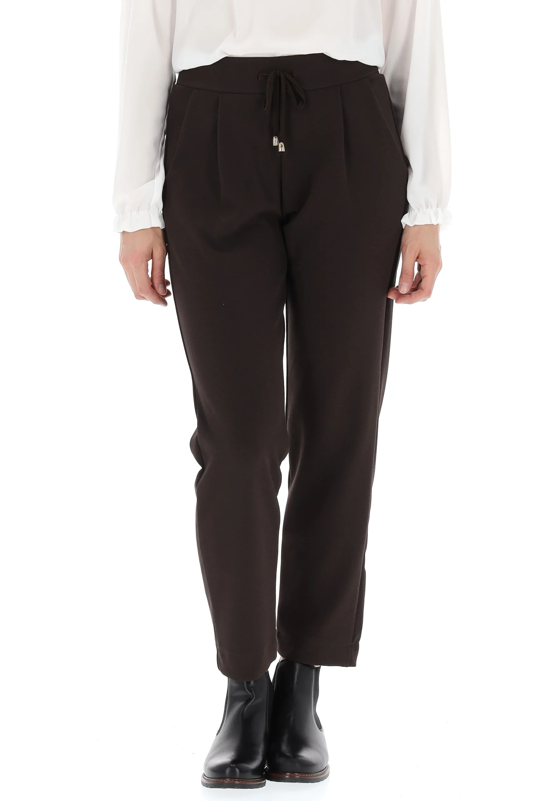 Pantalone jogger in scuba Main&Land con pinces
