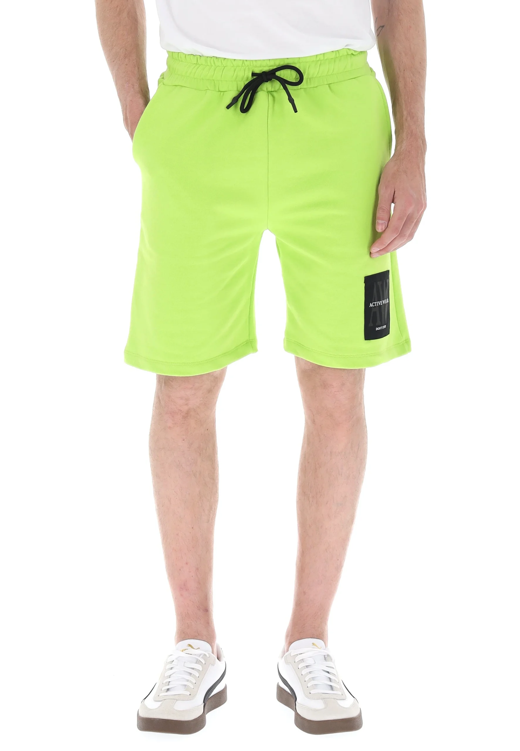 Bermuda in cotone garzato uomo 8.9 con patch