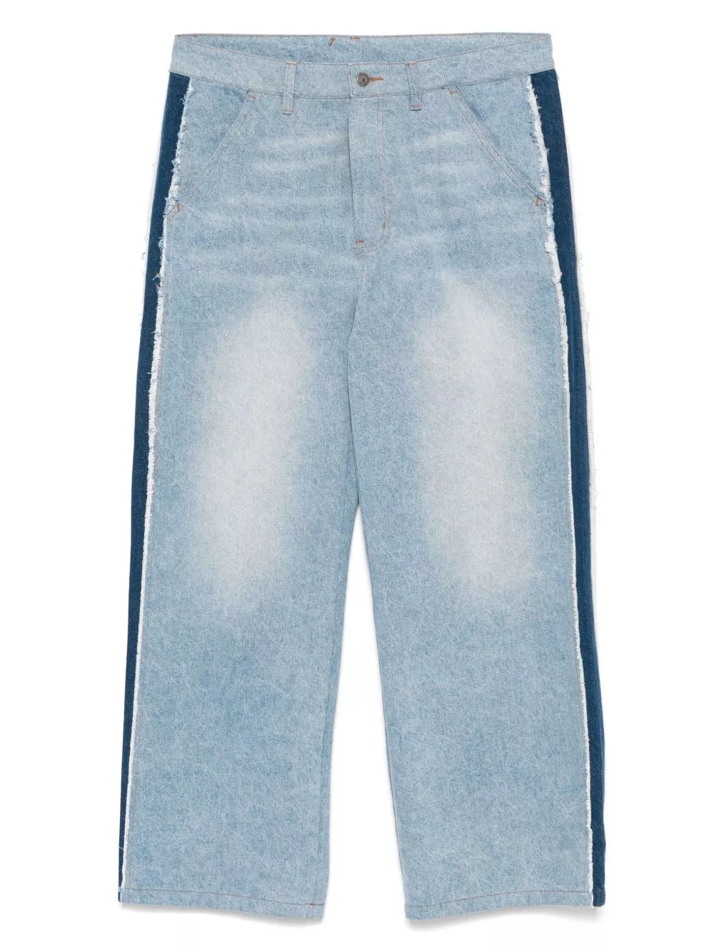 X ronaldinho striped jeans di Kidsuper