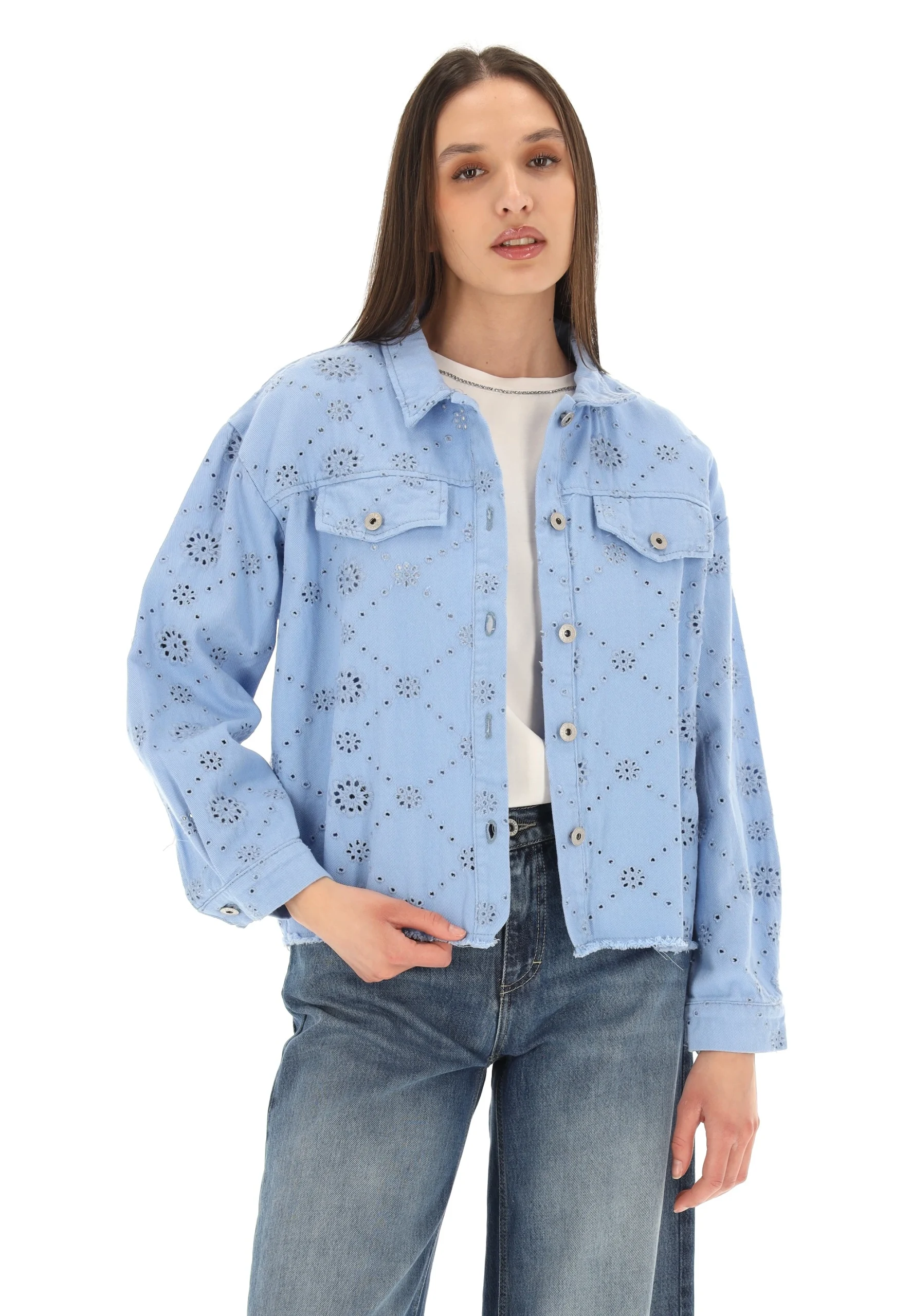 Giacchino con lavorazione traforata Hailys donna